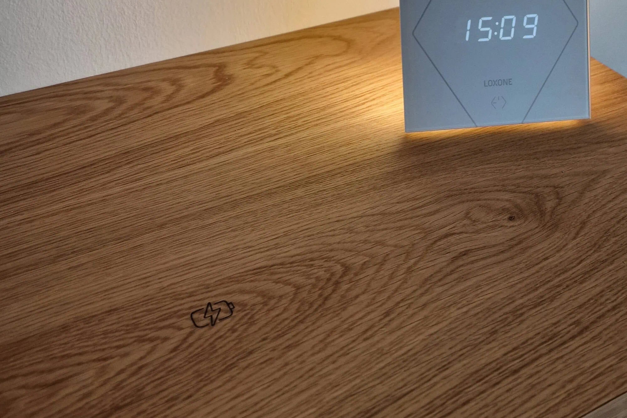 floating nightstand with wireless charging