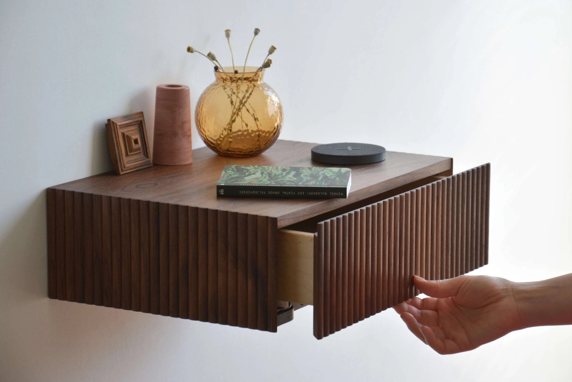 all-round fluted nightstand