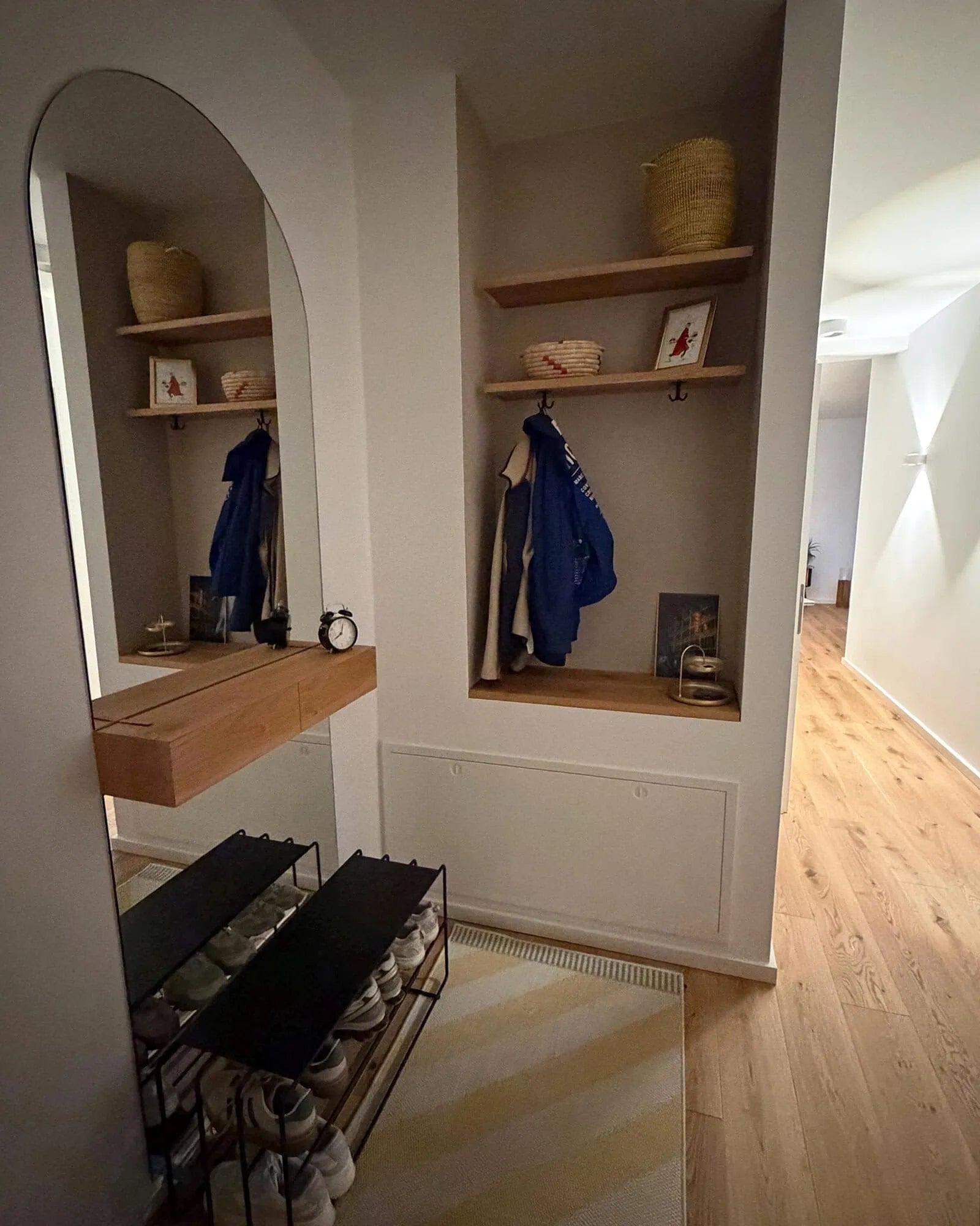 built-in floating shelves in germany