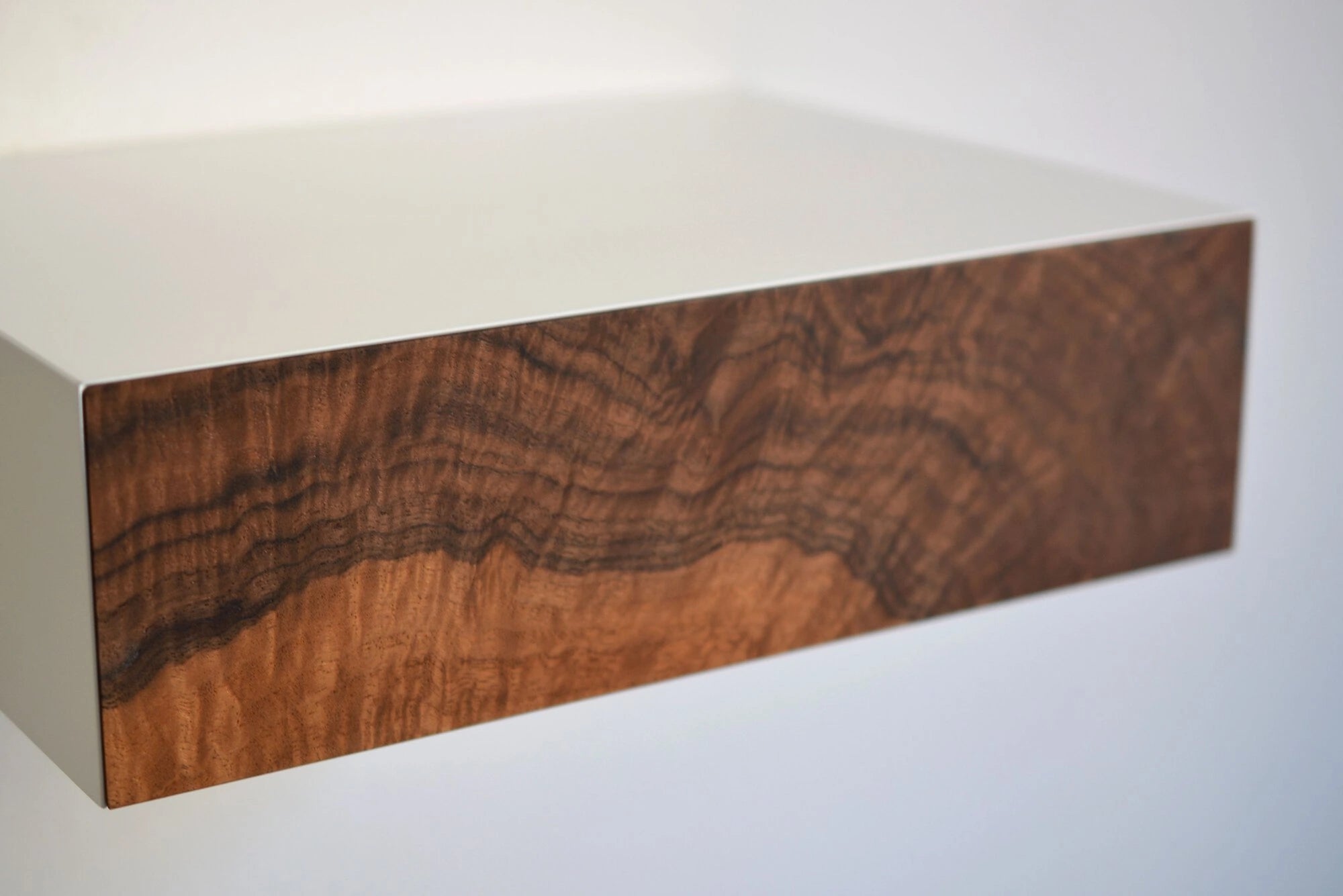 burl nightstand with drawer