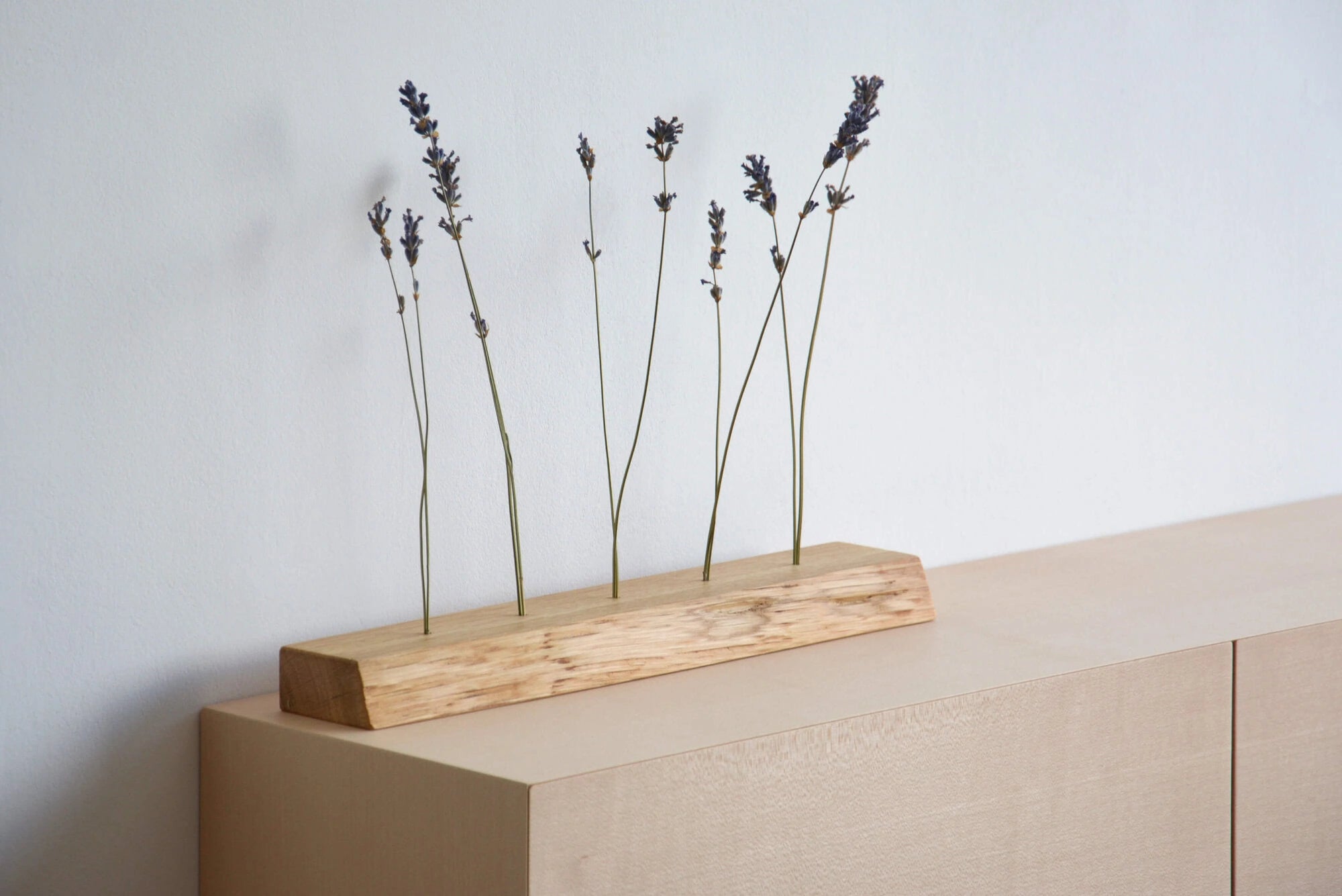 dried flower holder with lavender
