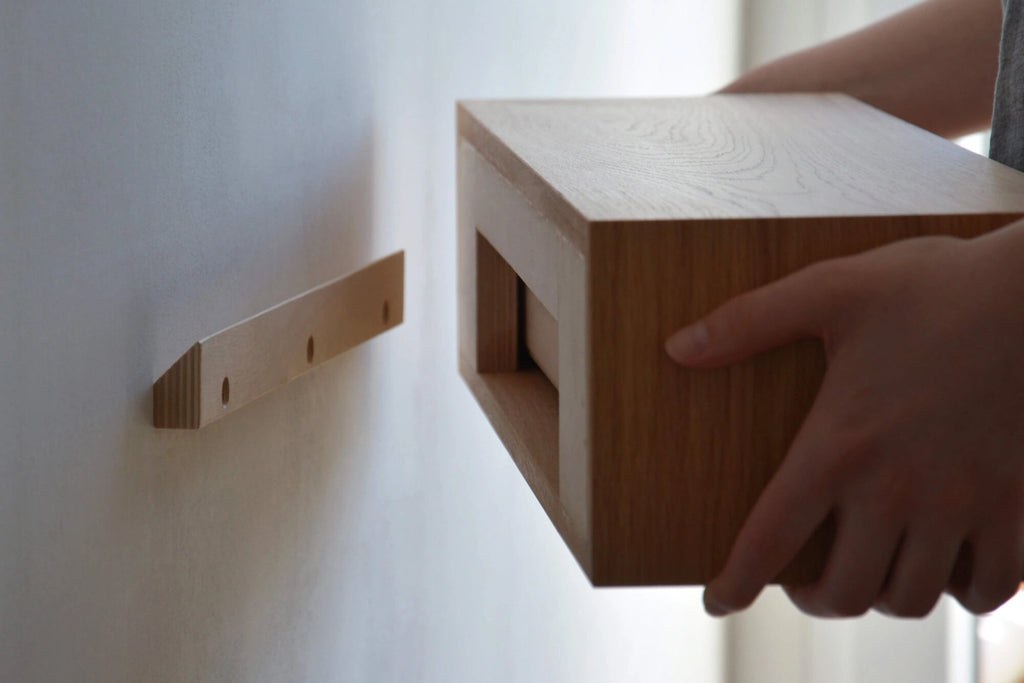 entryway shelf mounting