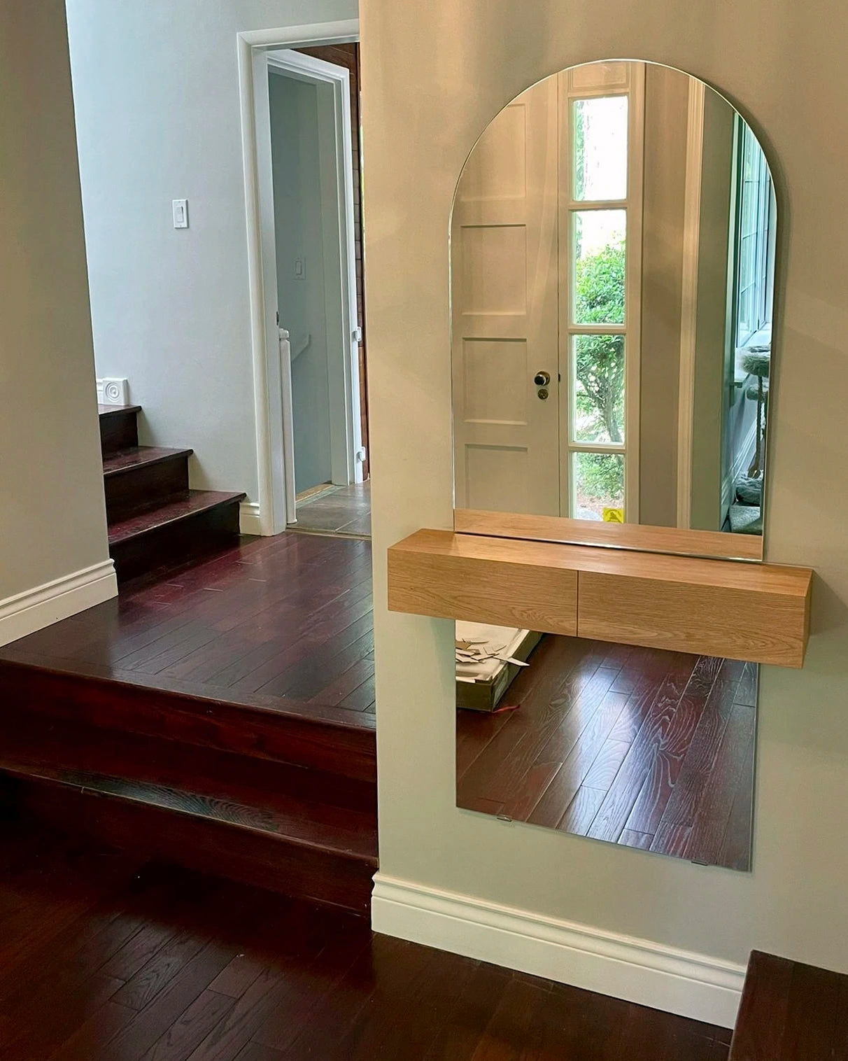 entryway shelf in West Vancouver Canada