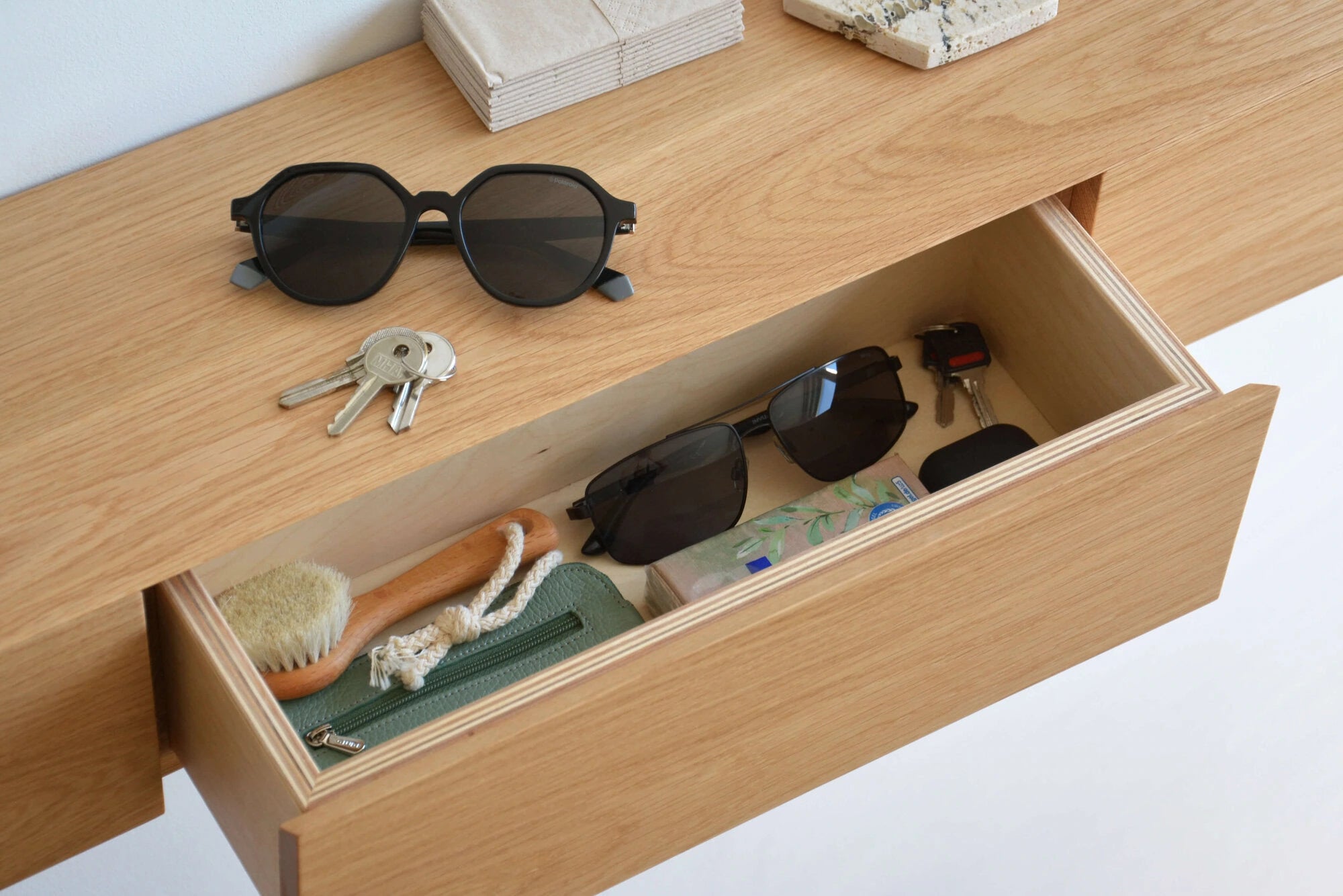 entryway storage with drawers