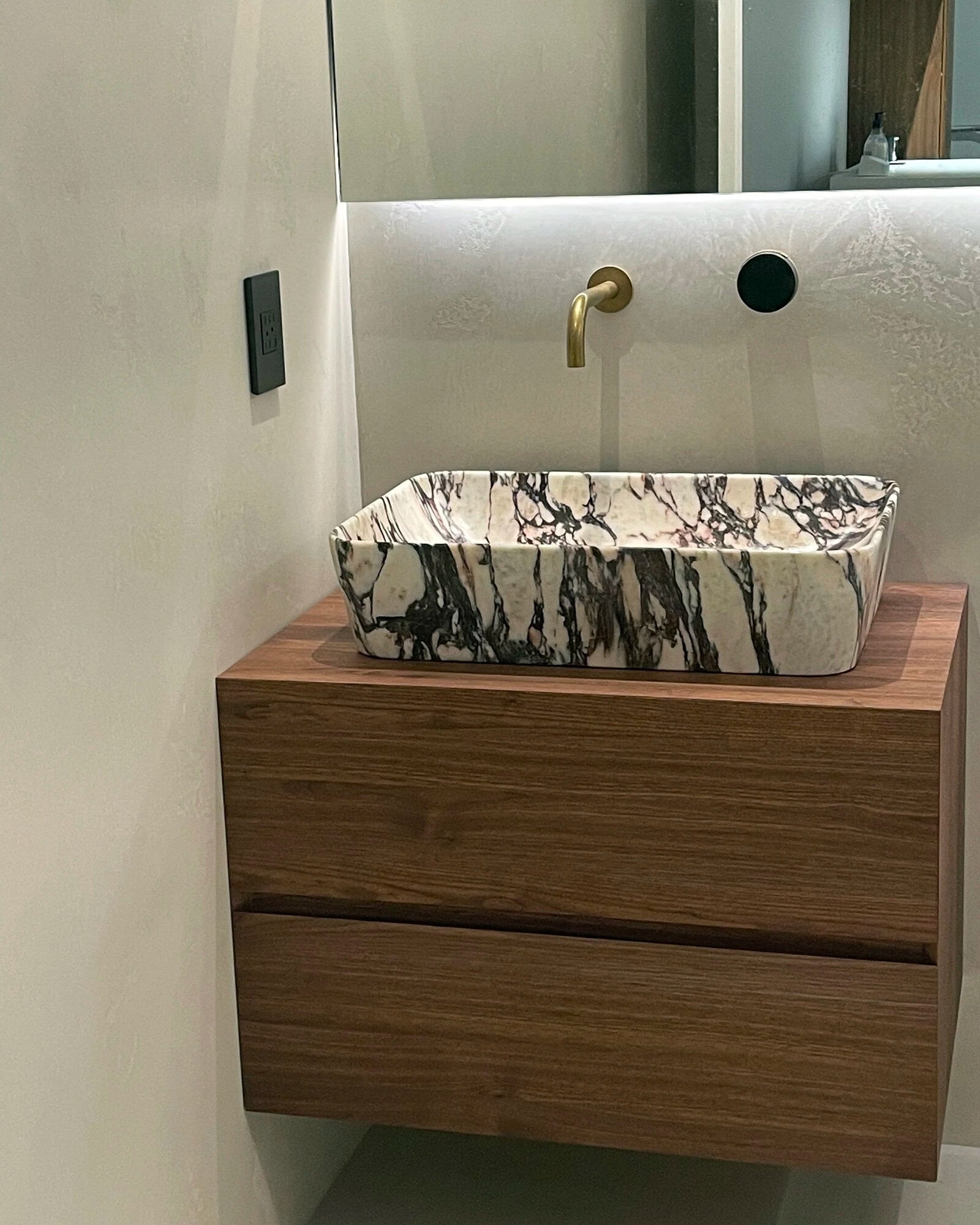 floating bathroom vanity in miami beach usa