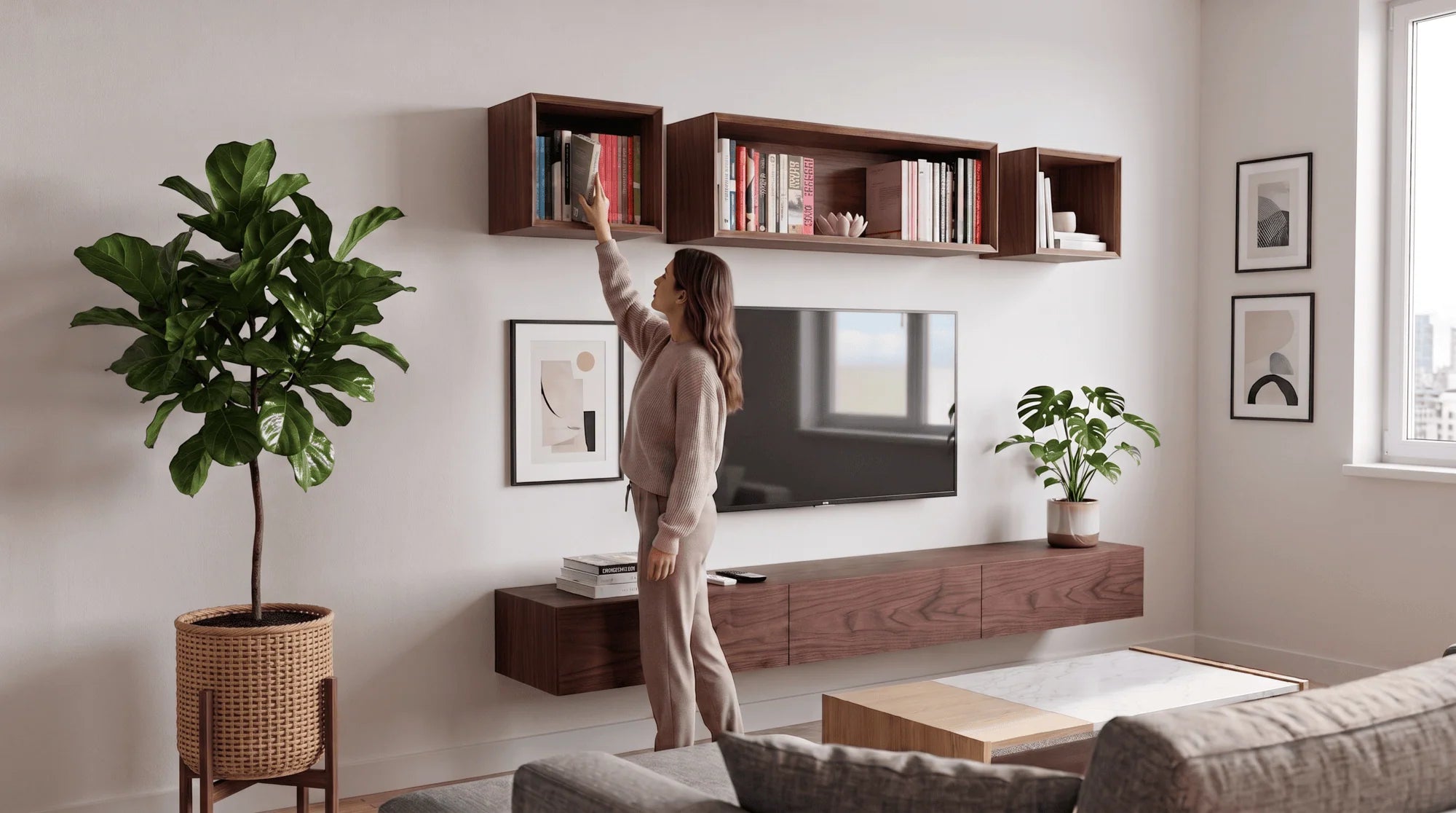 floating bookshelf