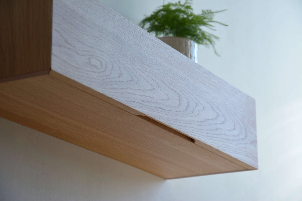 floating drawer made of oak