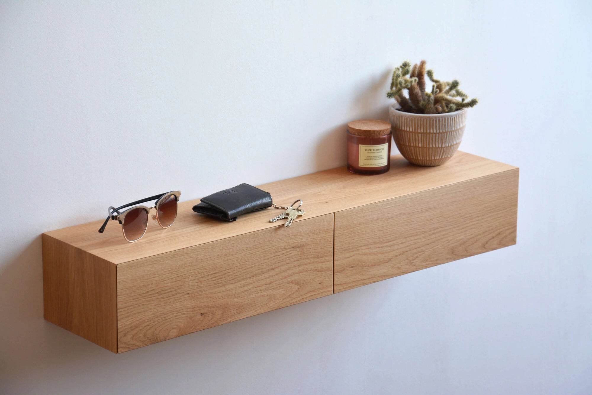 floating entryway shelf