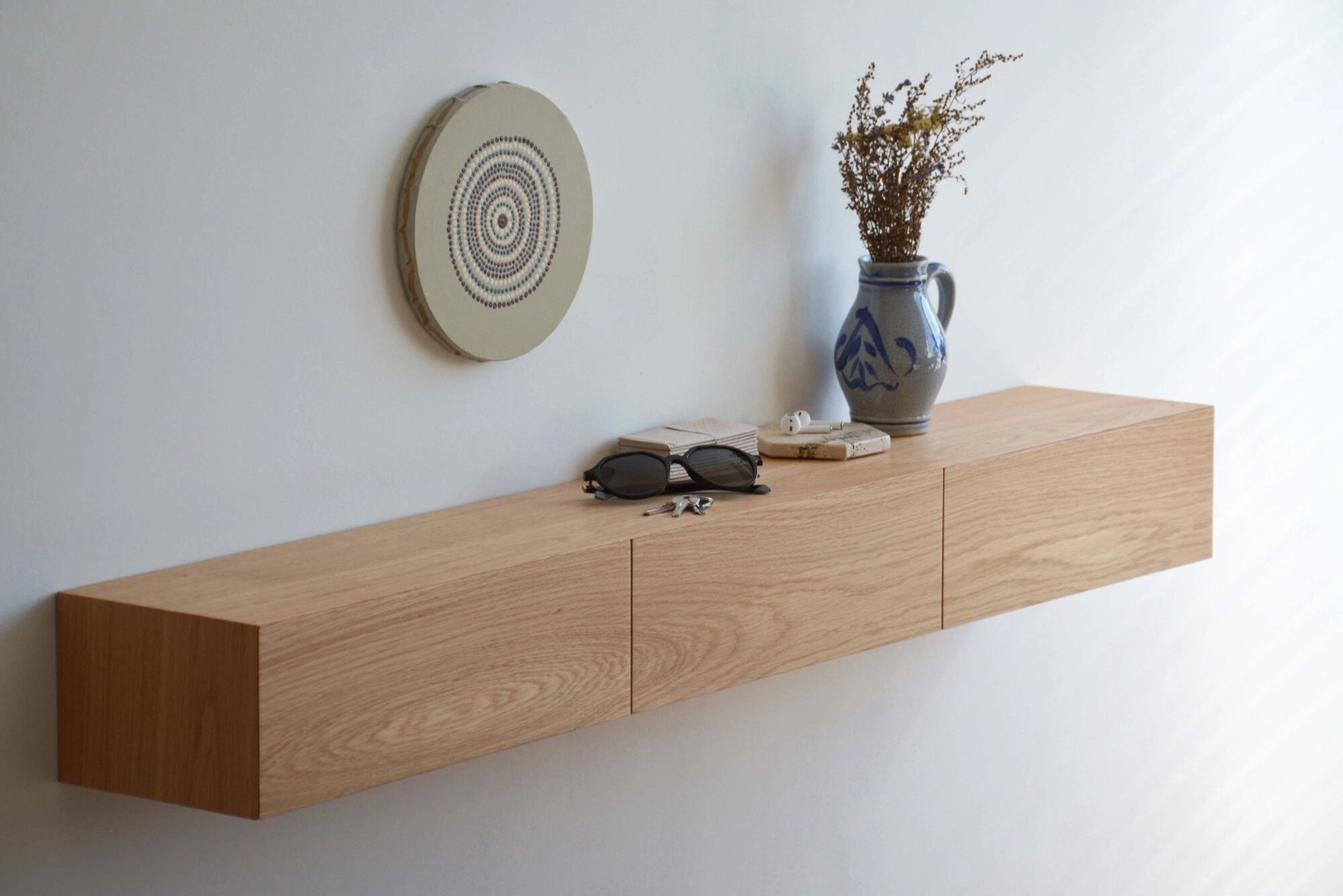 floating entryway shelf