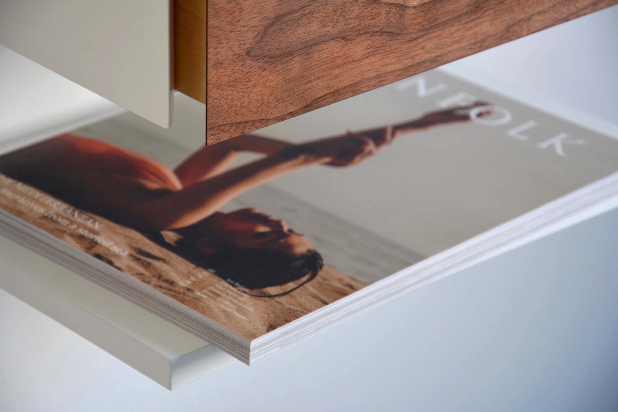 floating nightstand with shelf