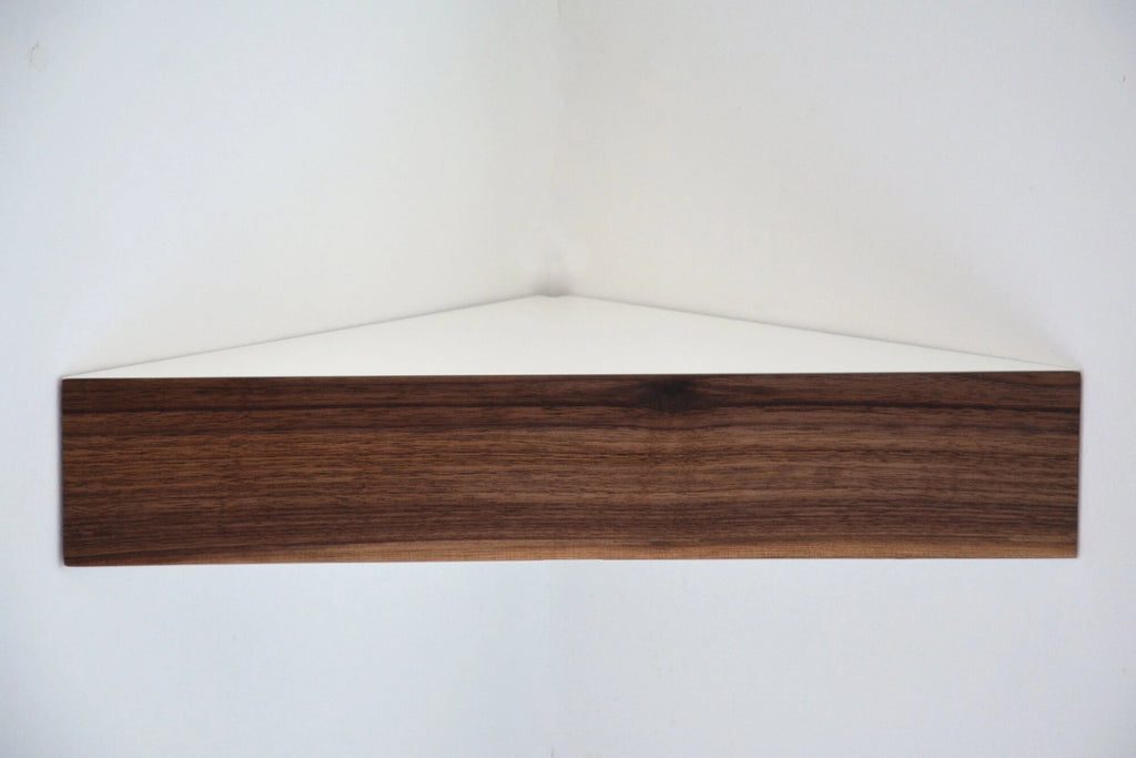 floating shelf for corners