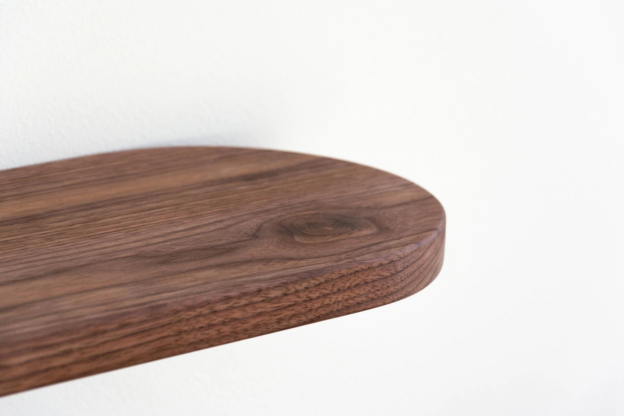 floating shelf made of black walnut