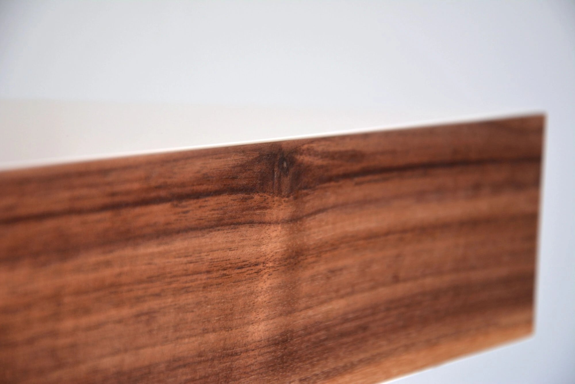 floating shelf with drawer for corner