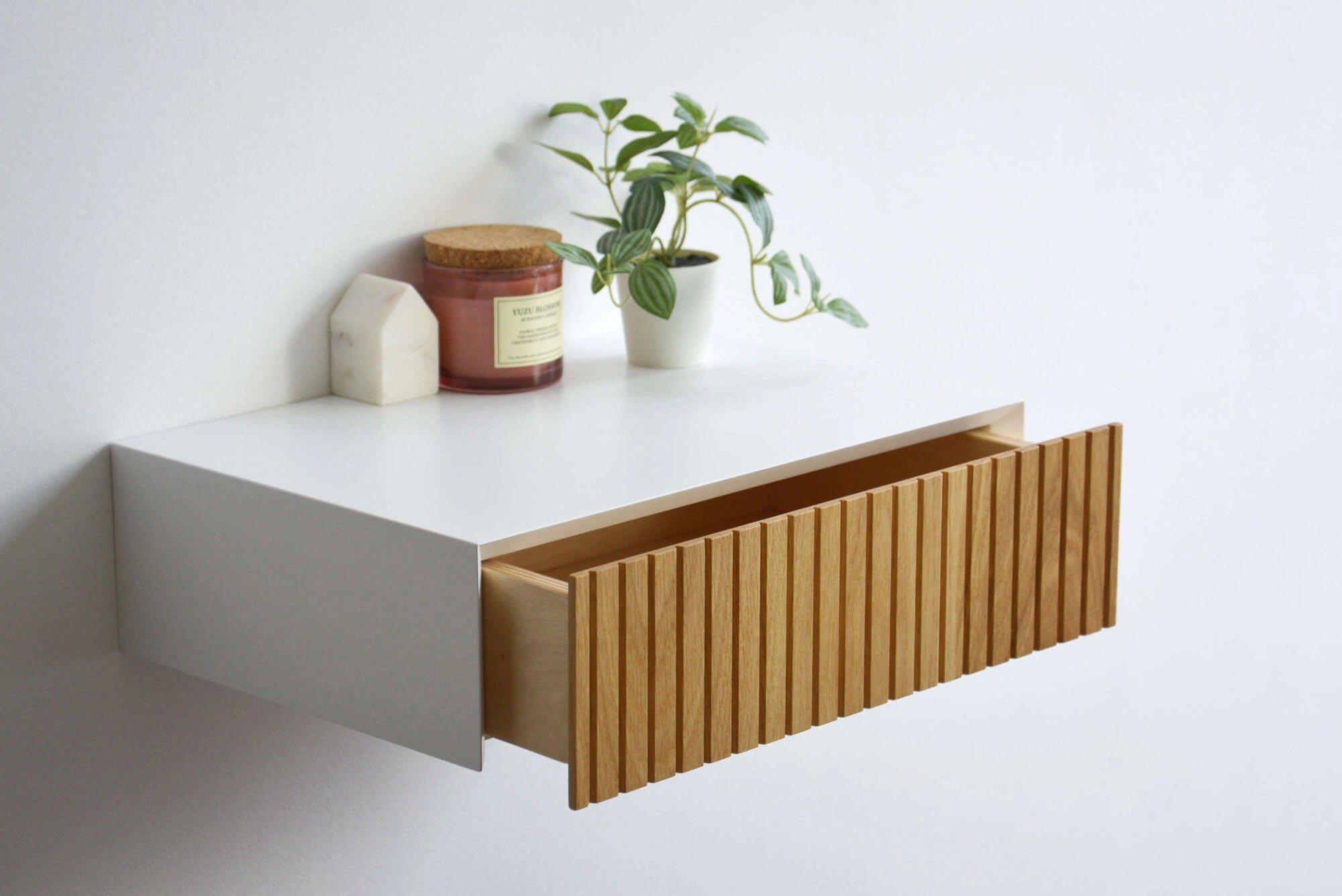 fluted bedside table