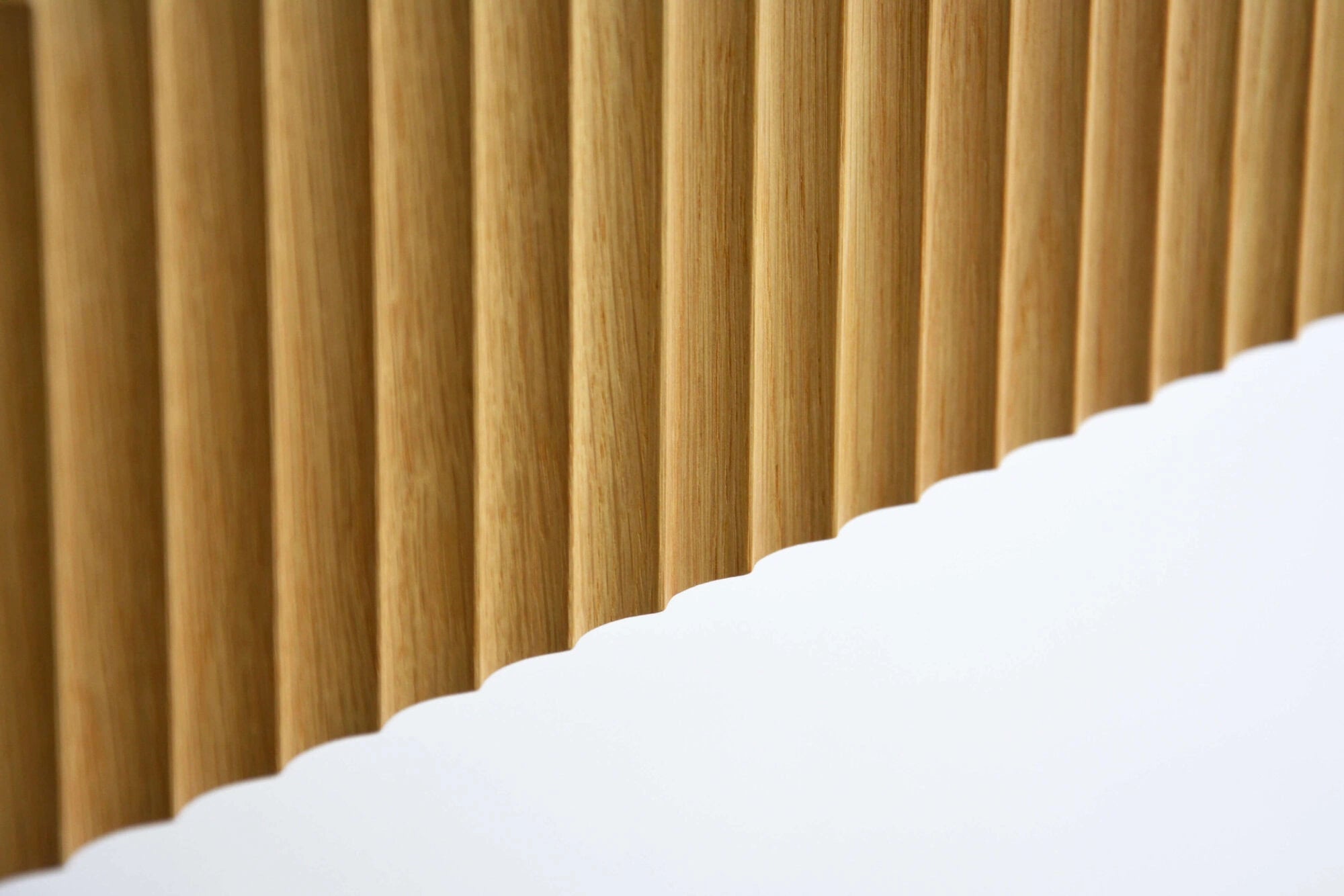 fluted drawer made of oak