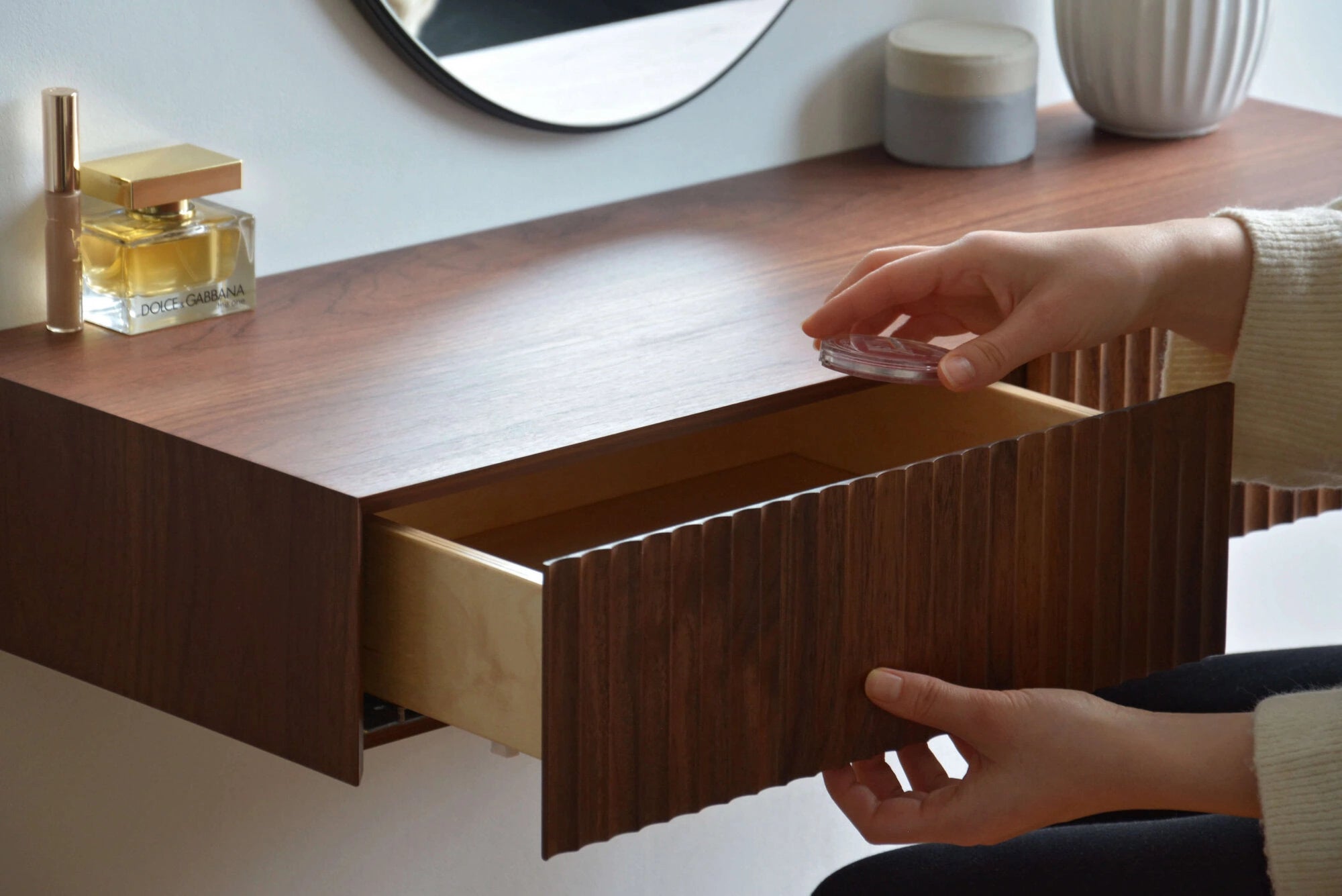 fluted dresser