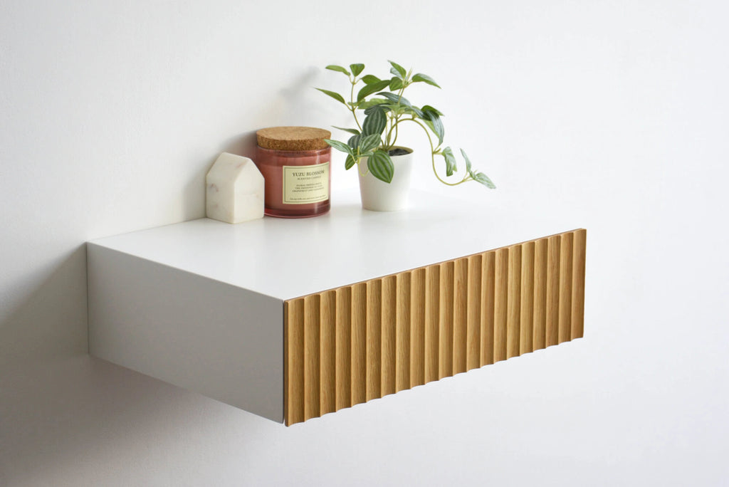 fluted nightstand