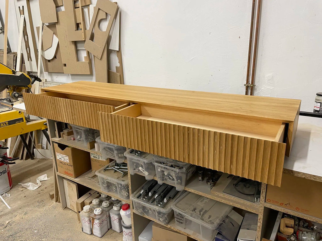 fluted oak dressing table outlet 2