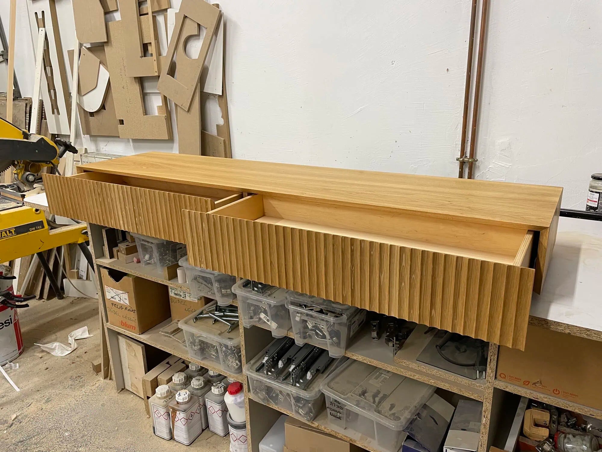 fluted oak dressing table outlet 2