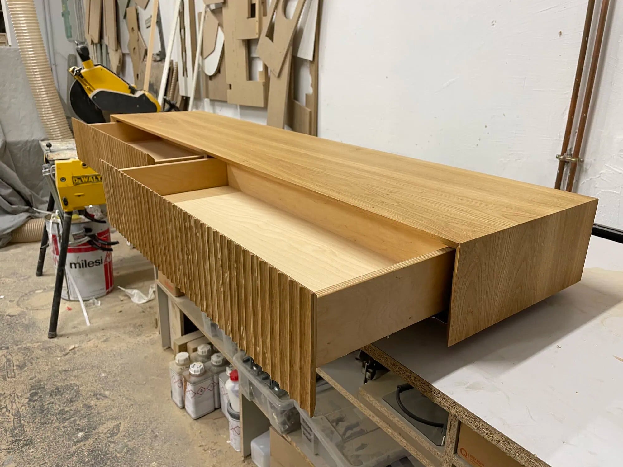 fluted oak dressing table outlet 4