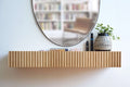 fluted oak dressing table