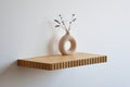 fluted shelf made of oak