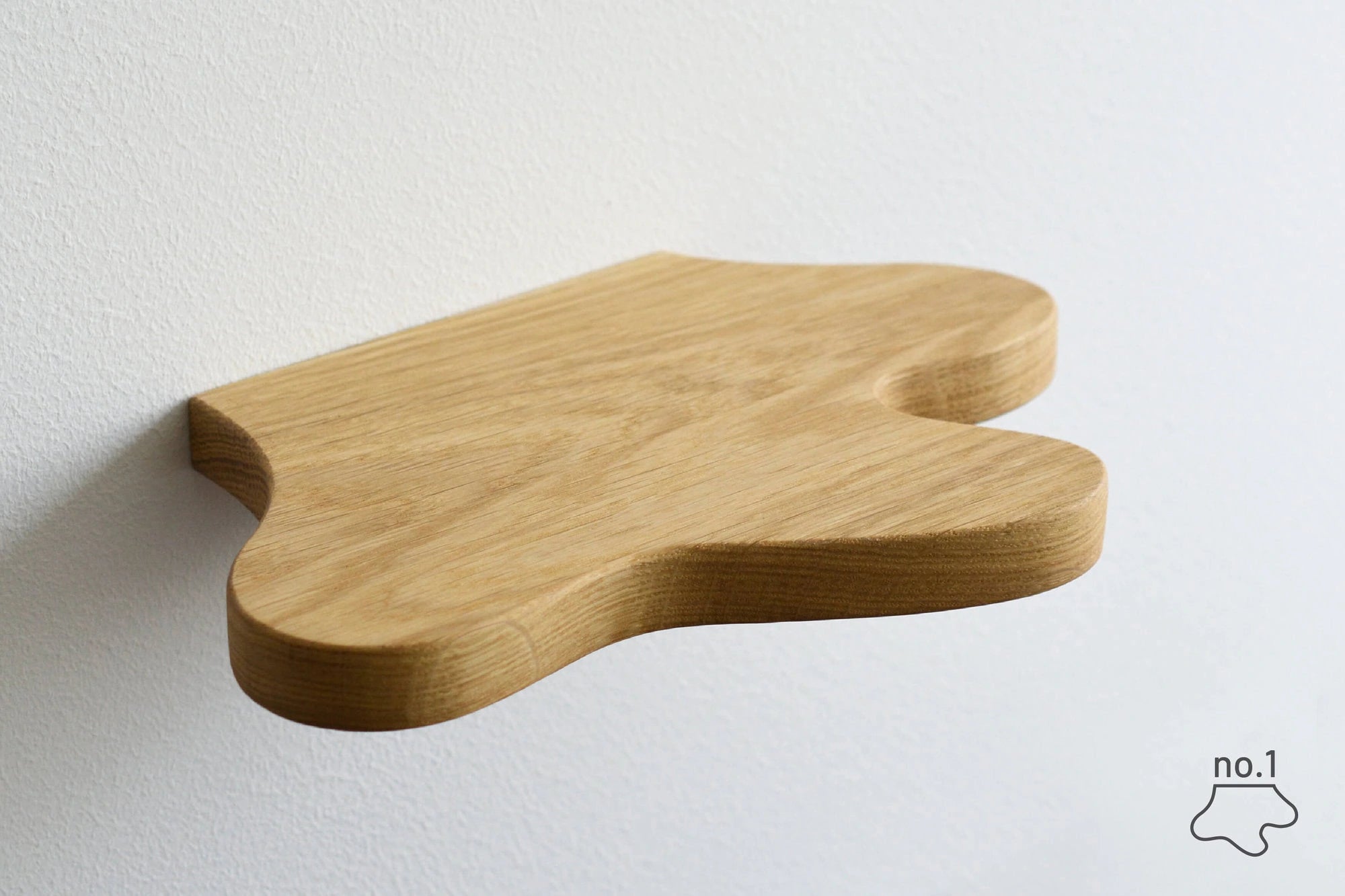 freeform shelf made of oak 1