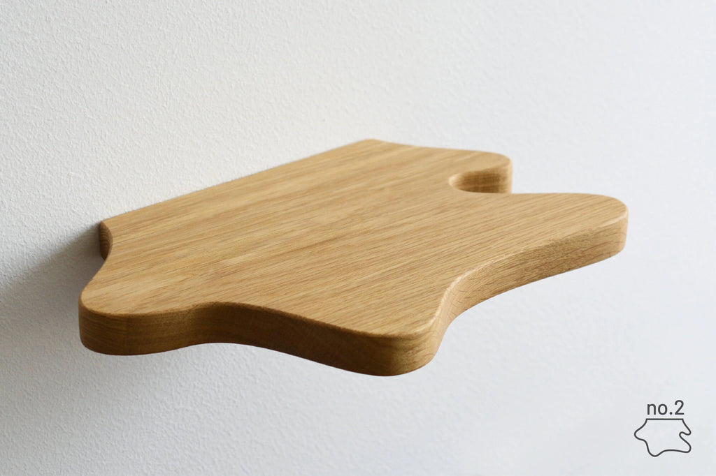 freeform shelf made of oak 2
