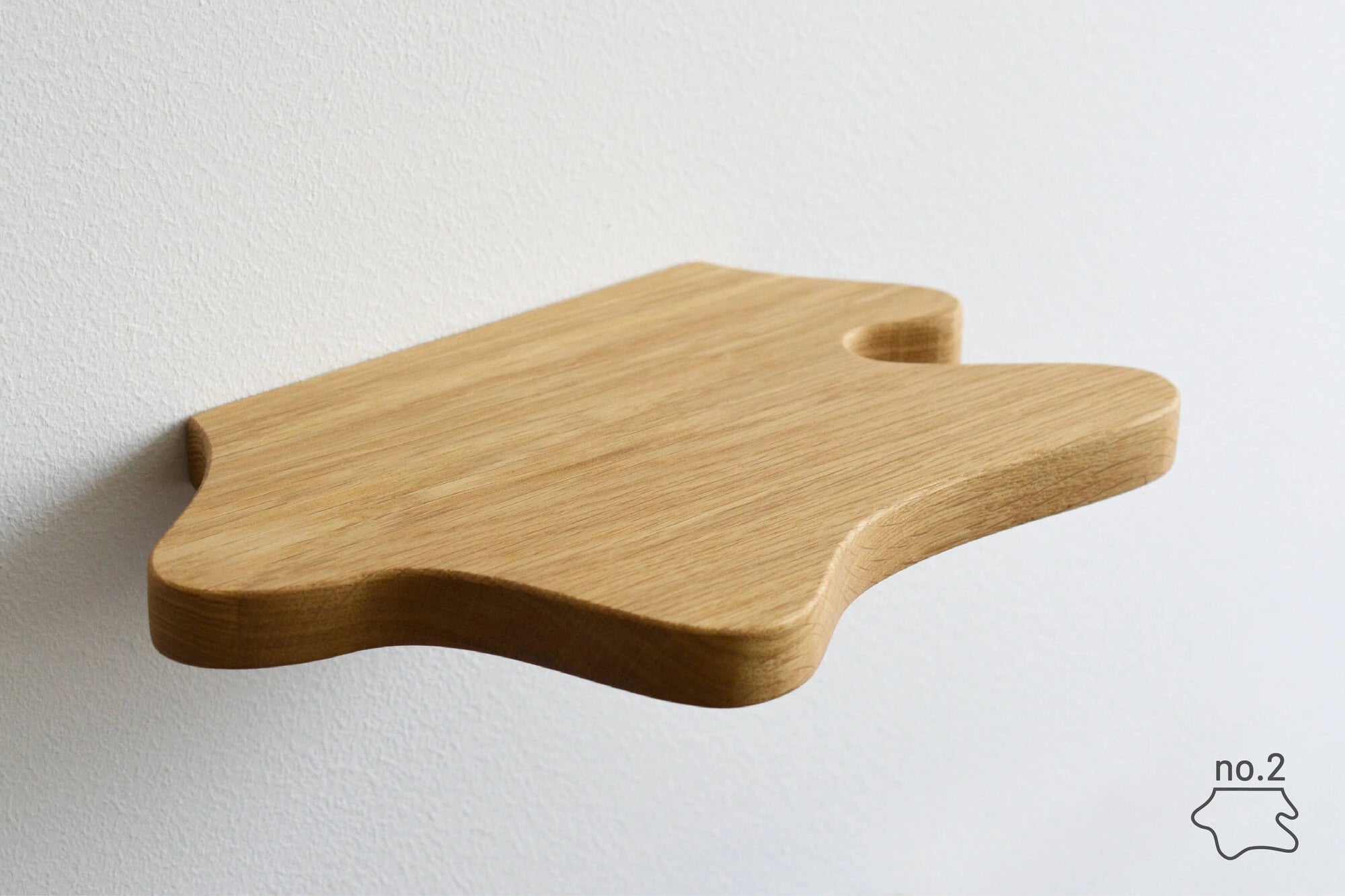 freeform shelf made of oak 2