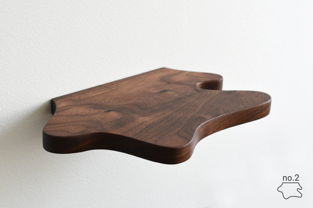 freeform shelf made of walnut 2