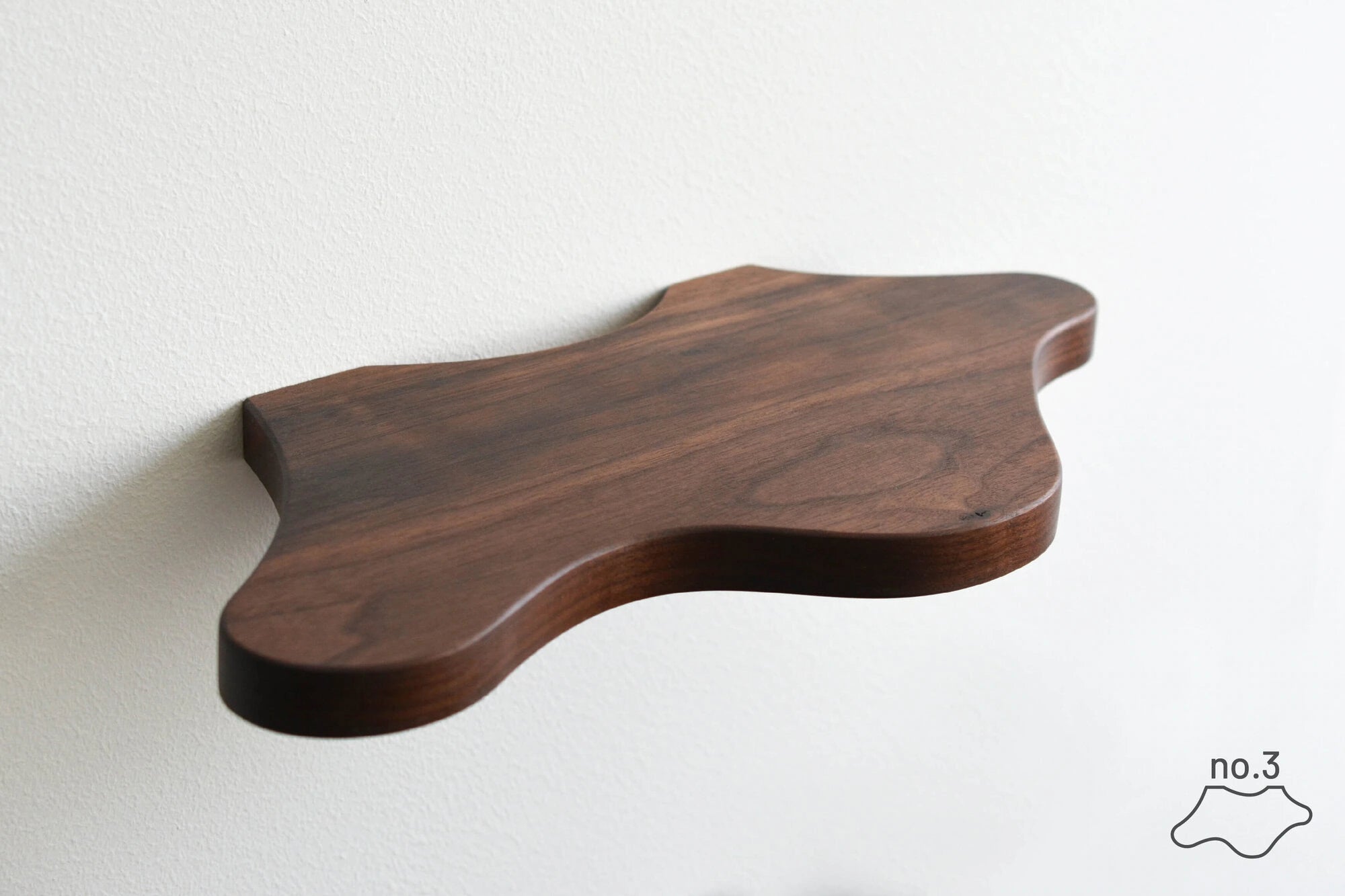 freeform shelf made of walnut 3