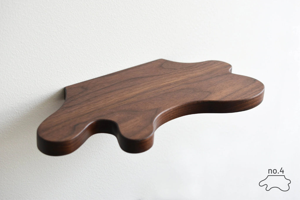freeform shelf made of walnut 4