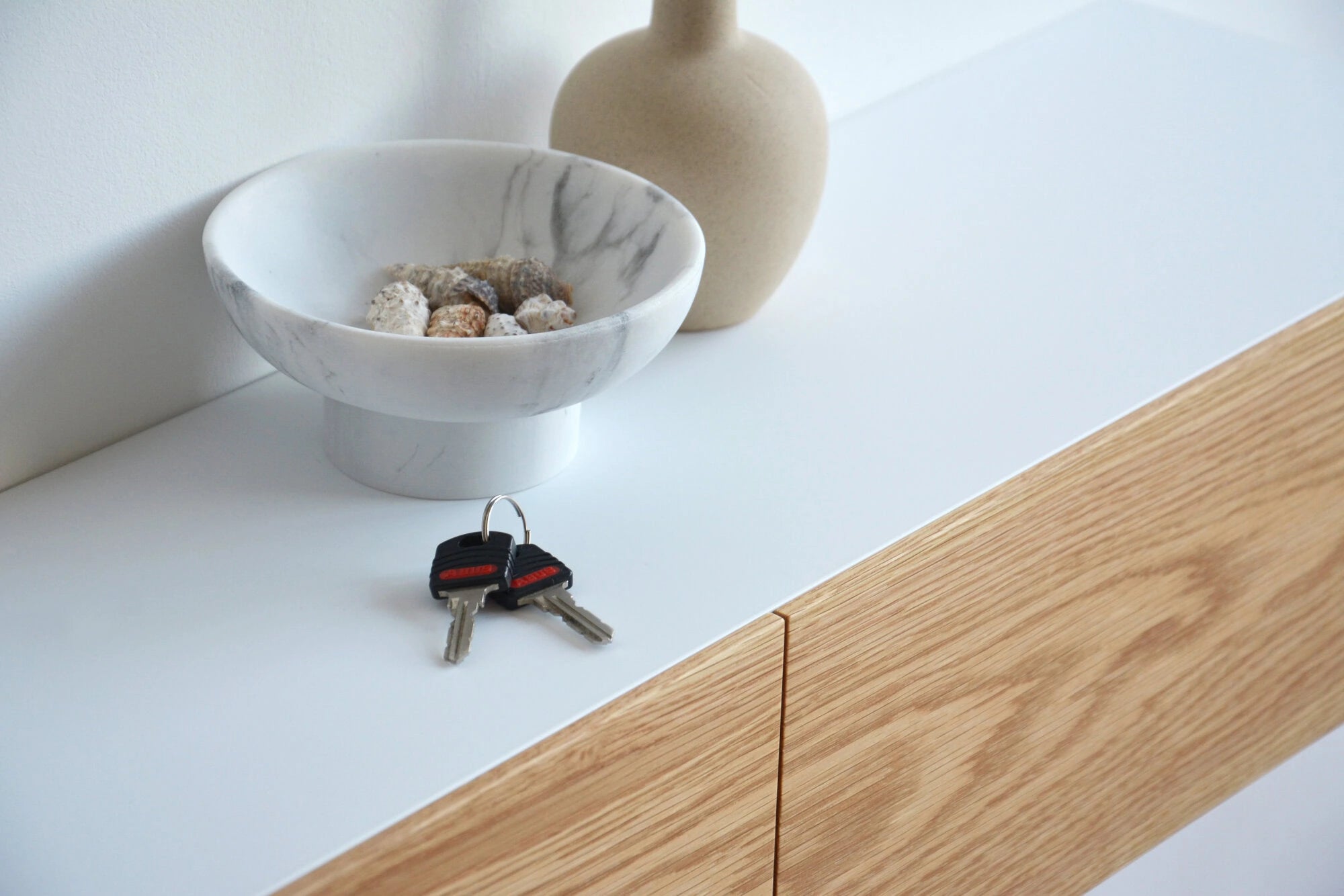hallway shelf with drawer