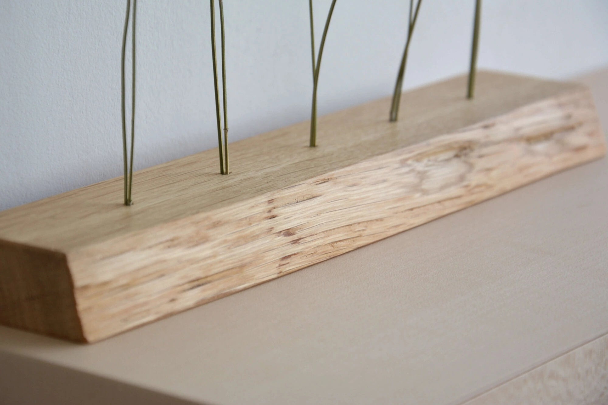live edge dried flower holder