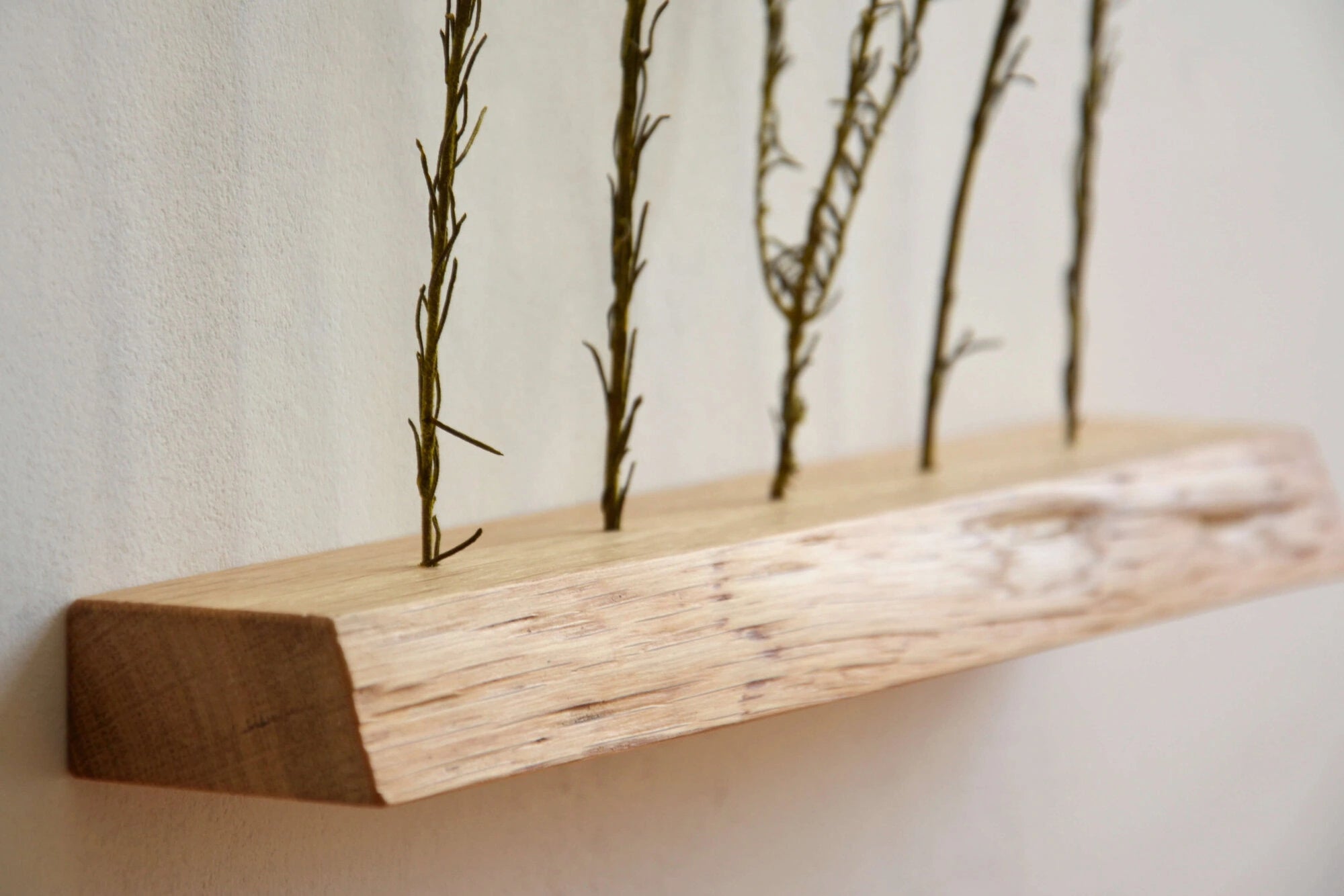live edge oak decor