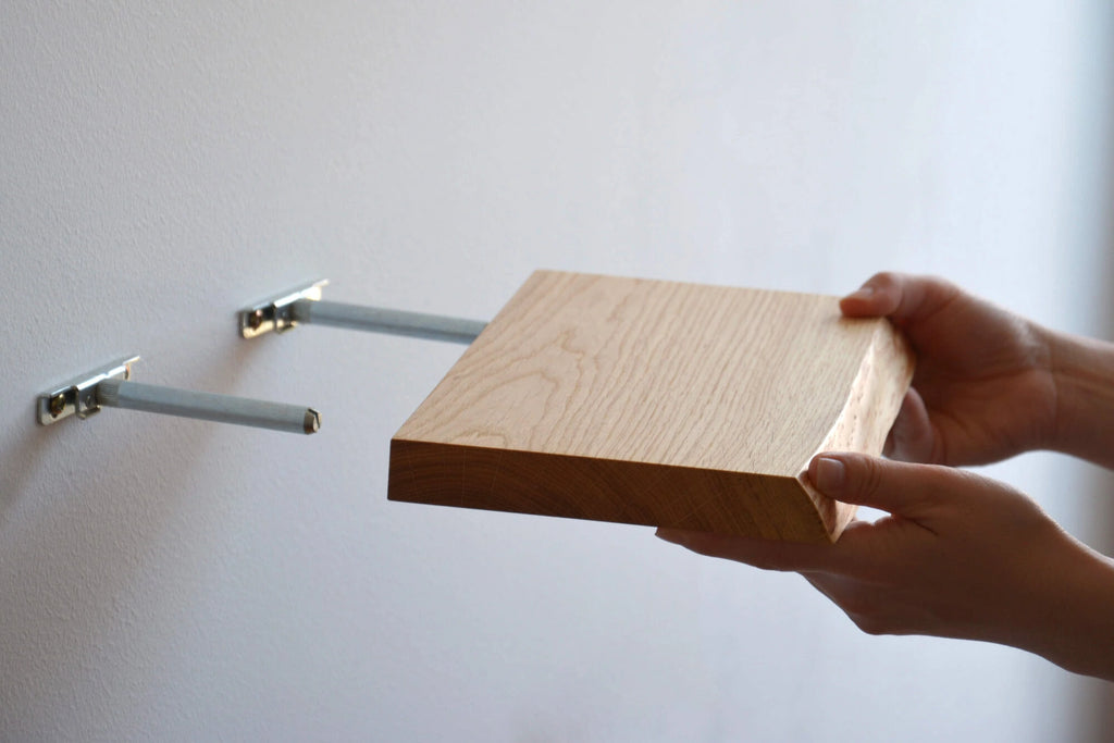 live edge shelf mounting