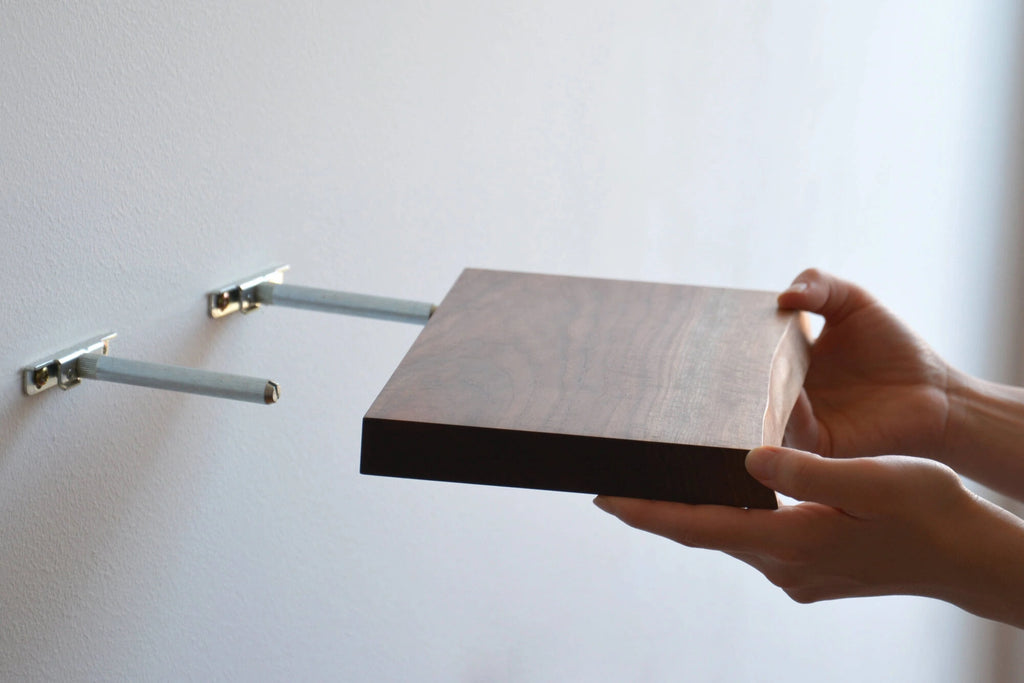 live edge shelf mounting