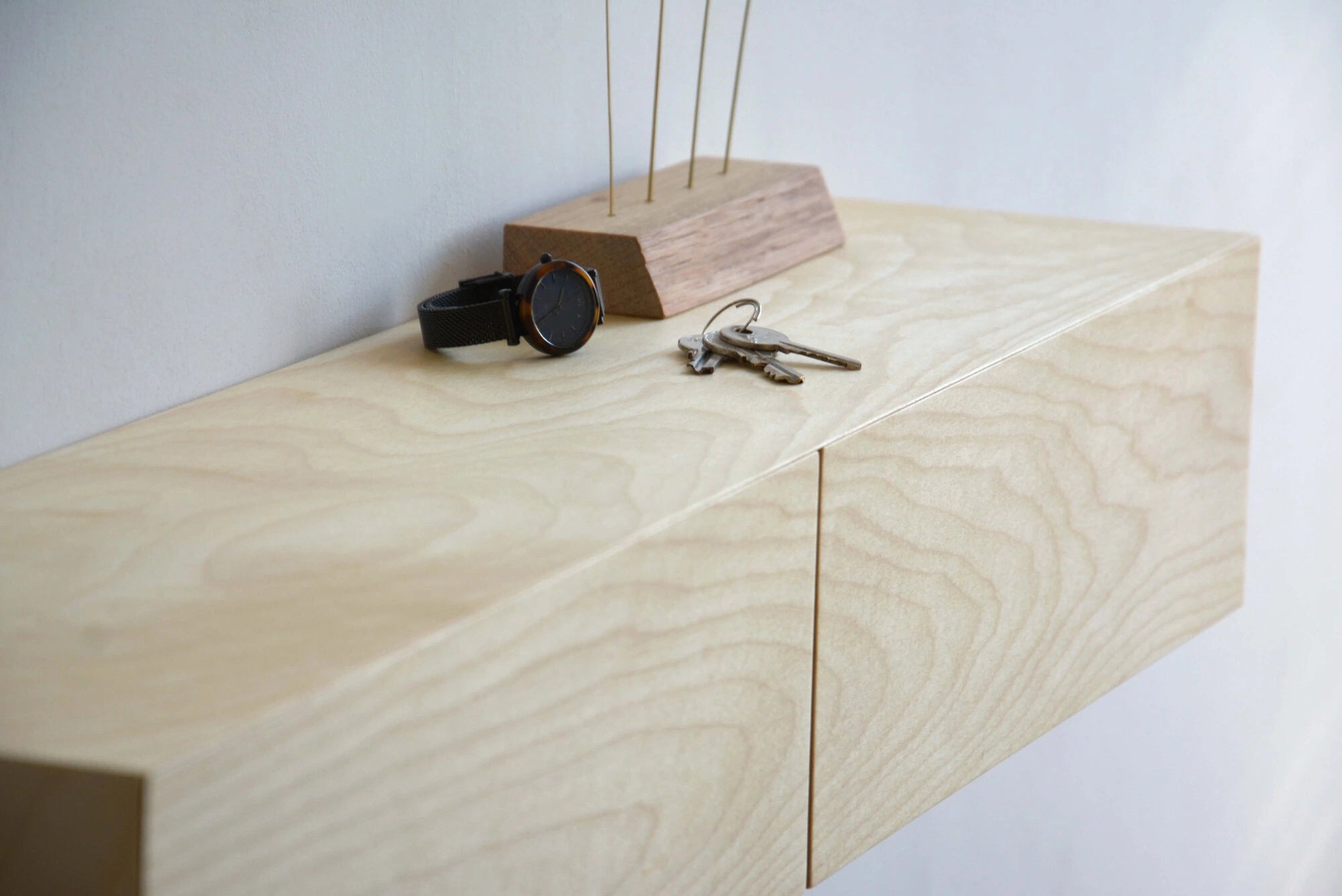maple entry shelf