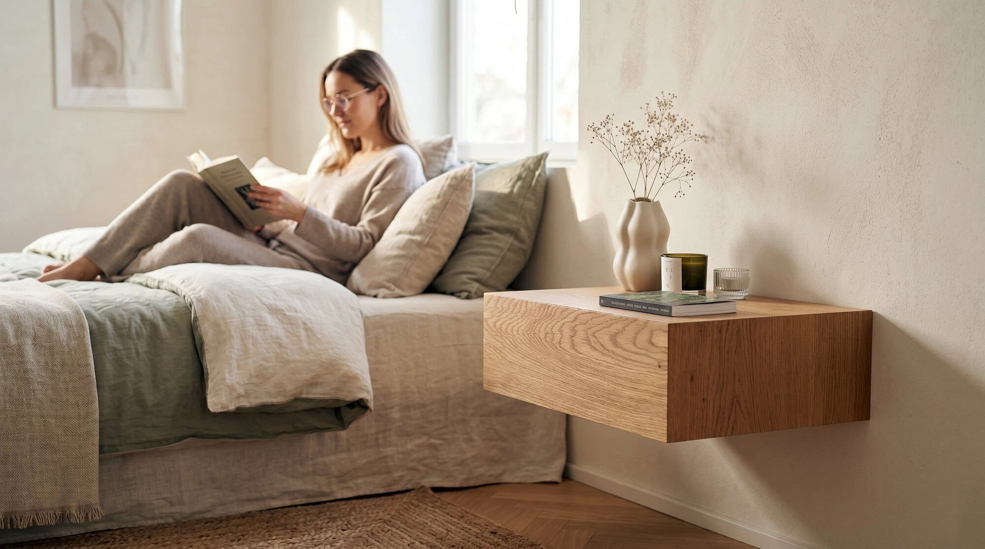 minimalist nightstands