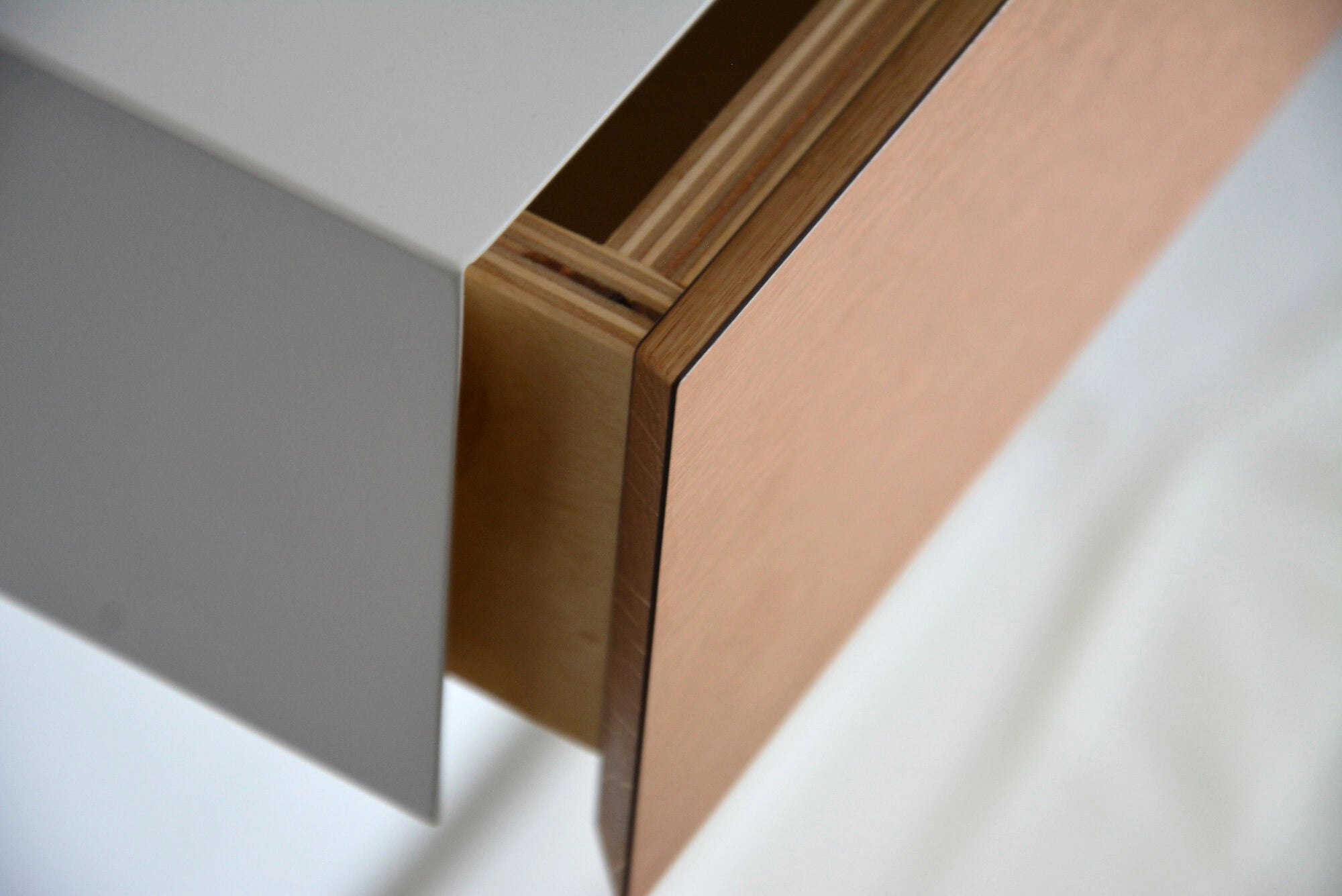 mitered copper drawer