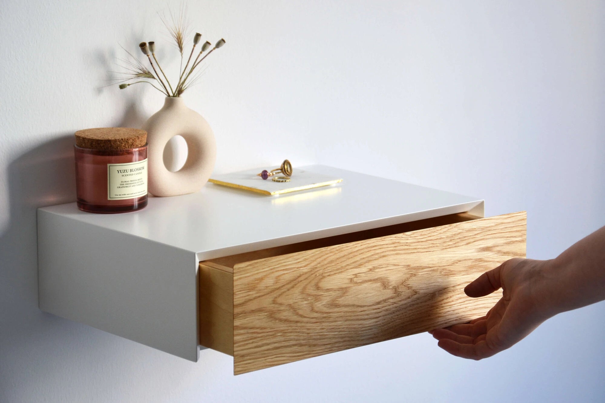 nightstand for japandi bedroom