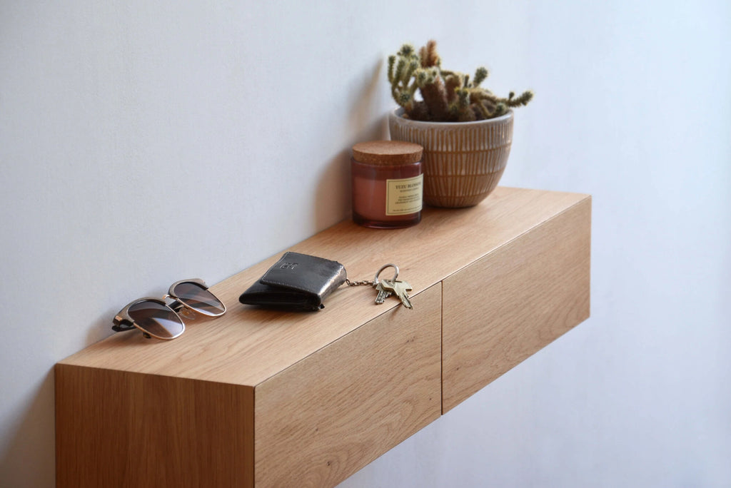 oak entryway table