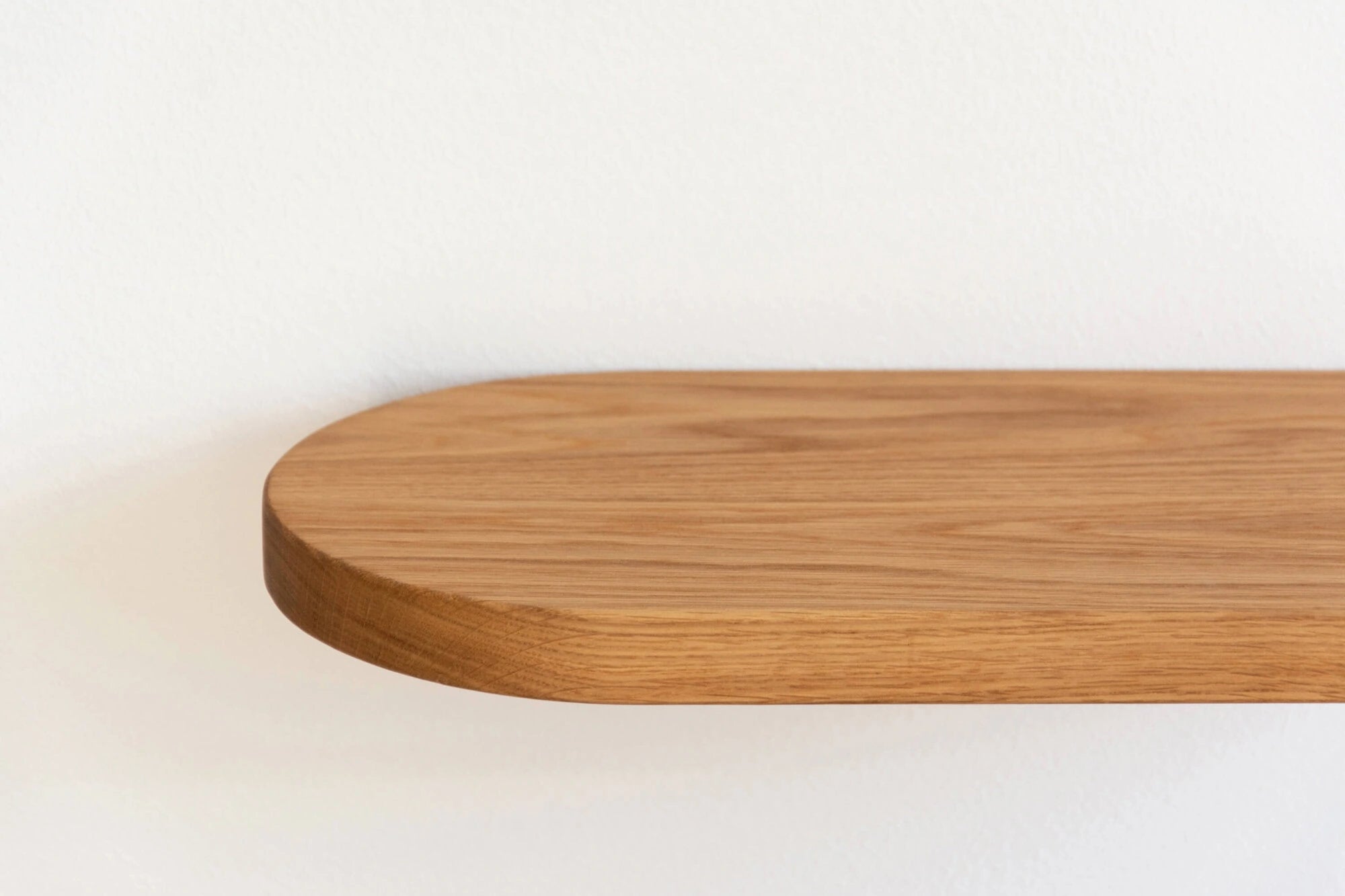 solid oak floating shelf