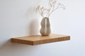 oak fluted shelf