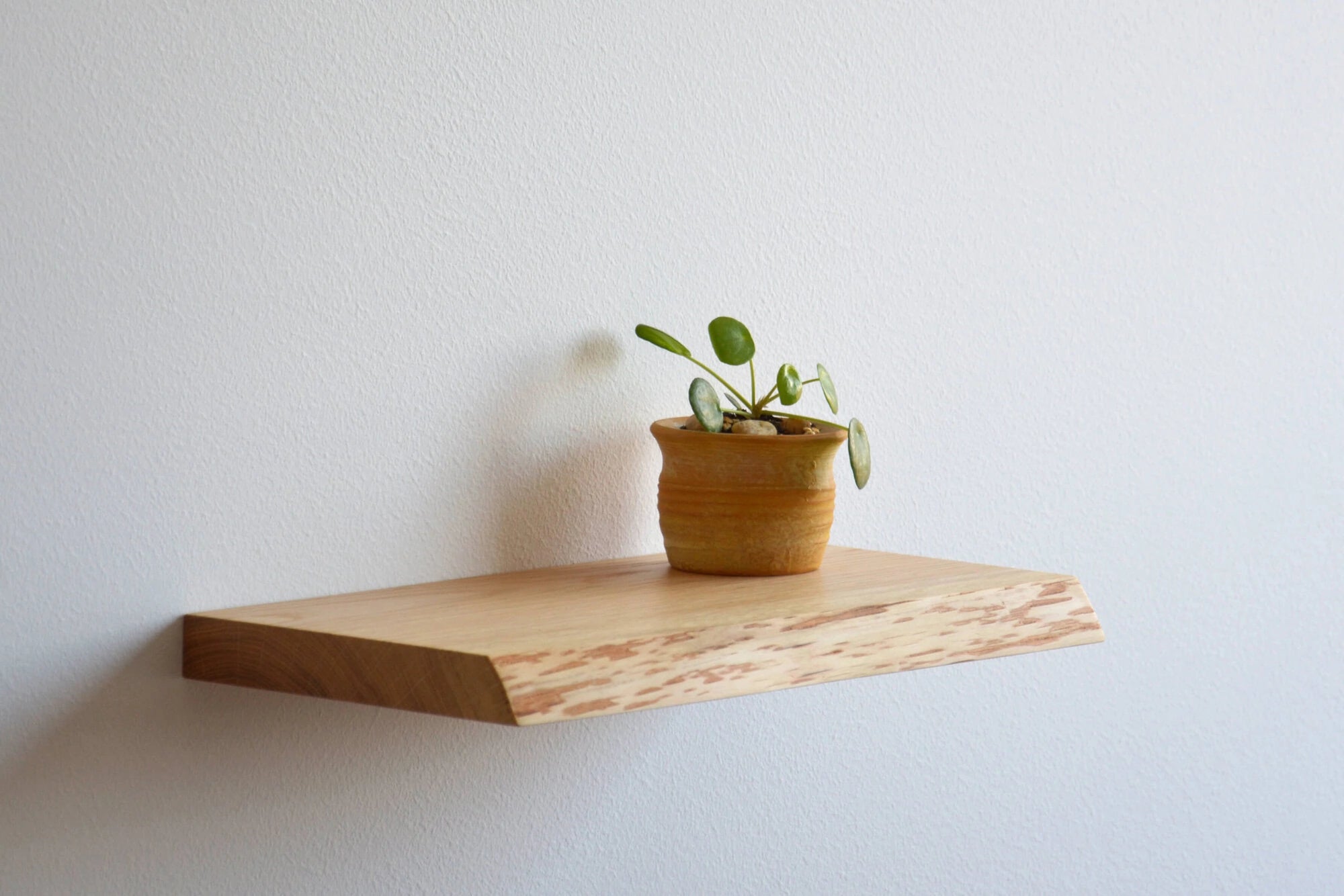 oak live edge shelf