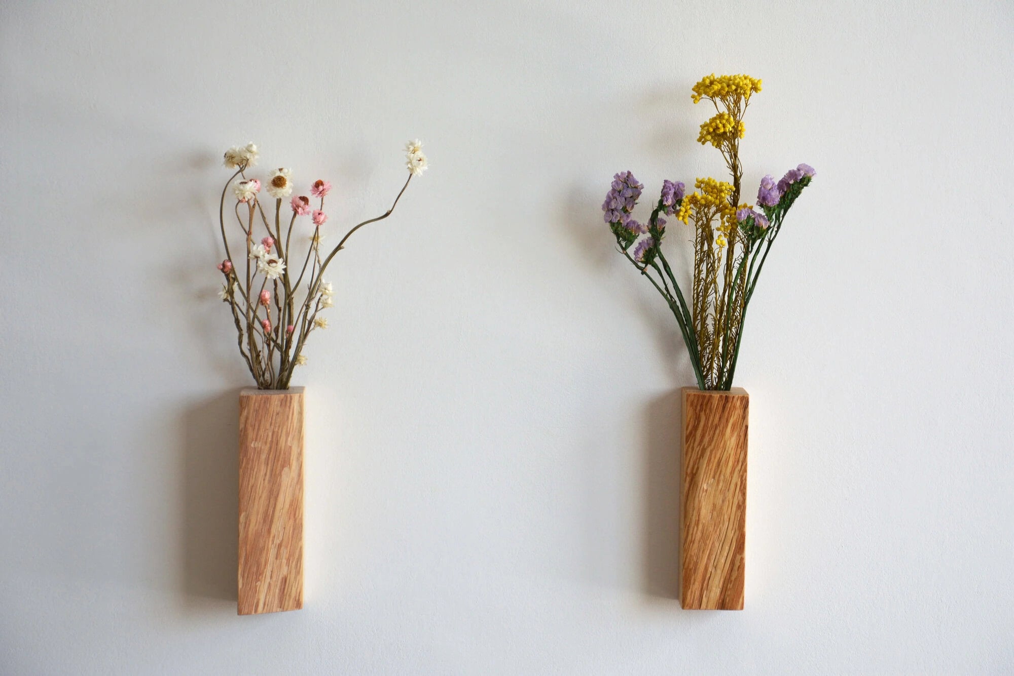 oak wall vase