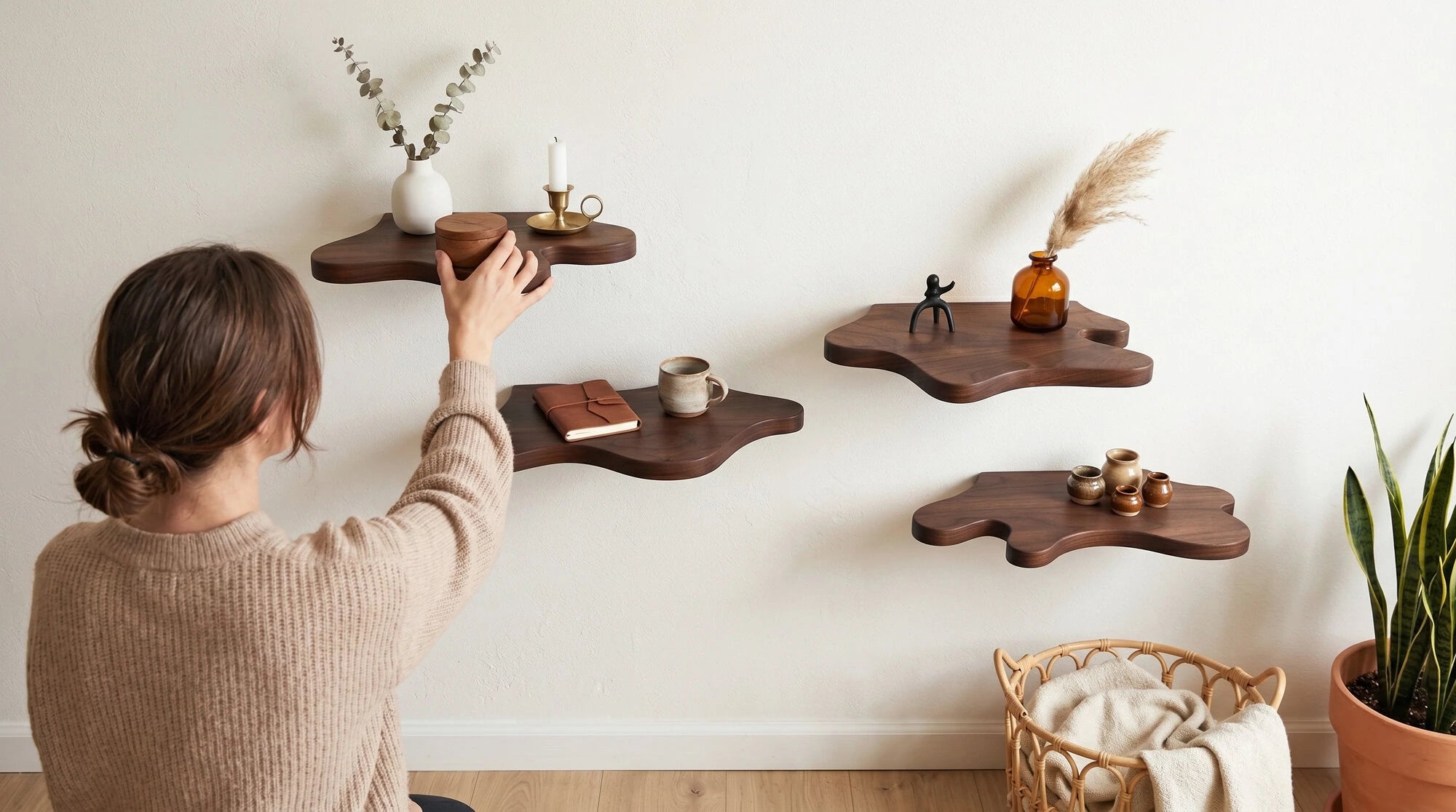 organic shelves