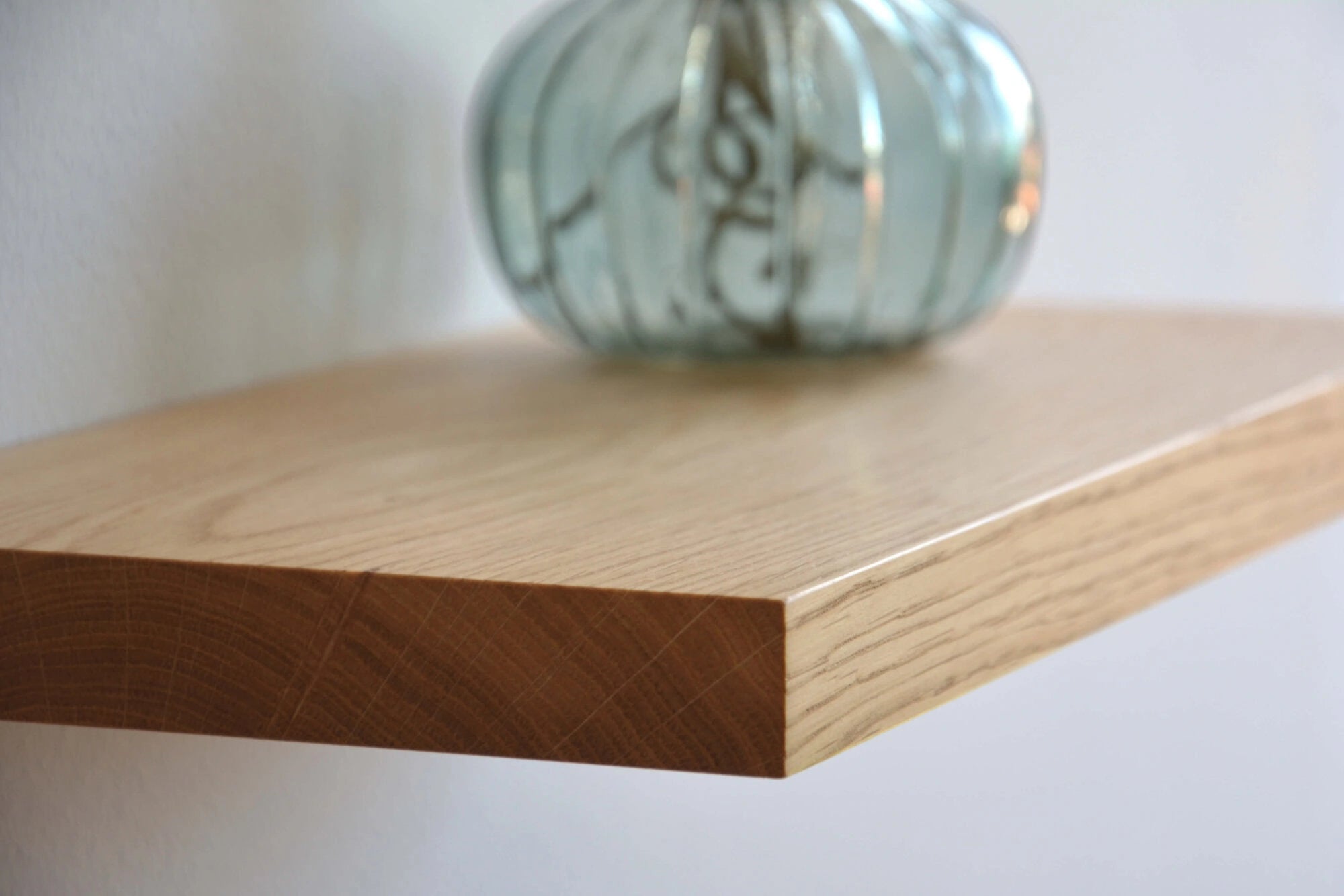 solid oak floating shelf