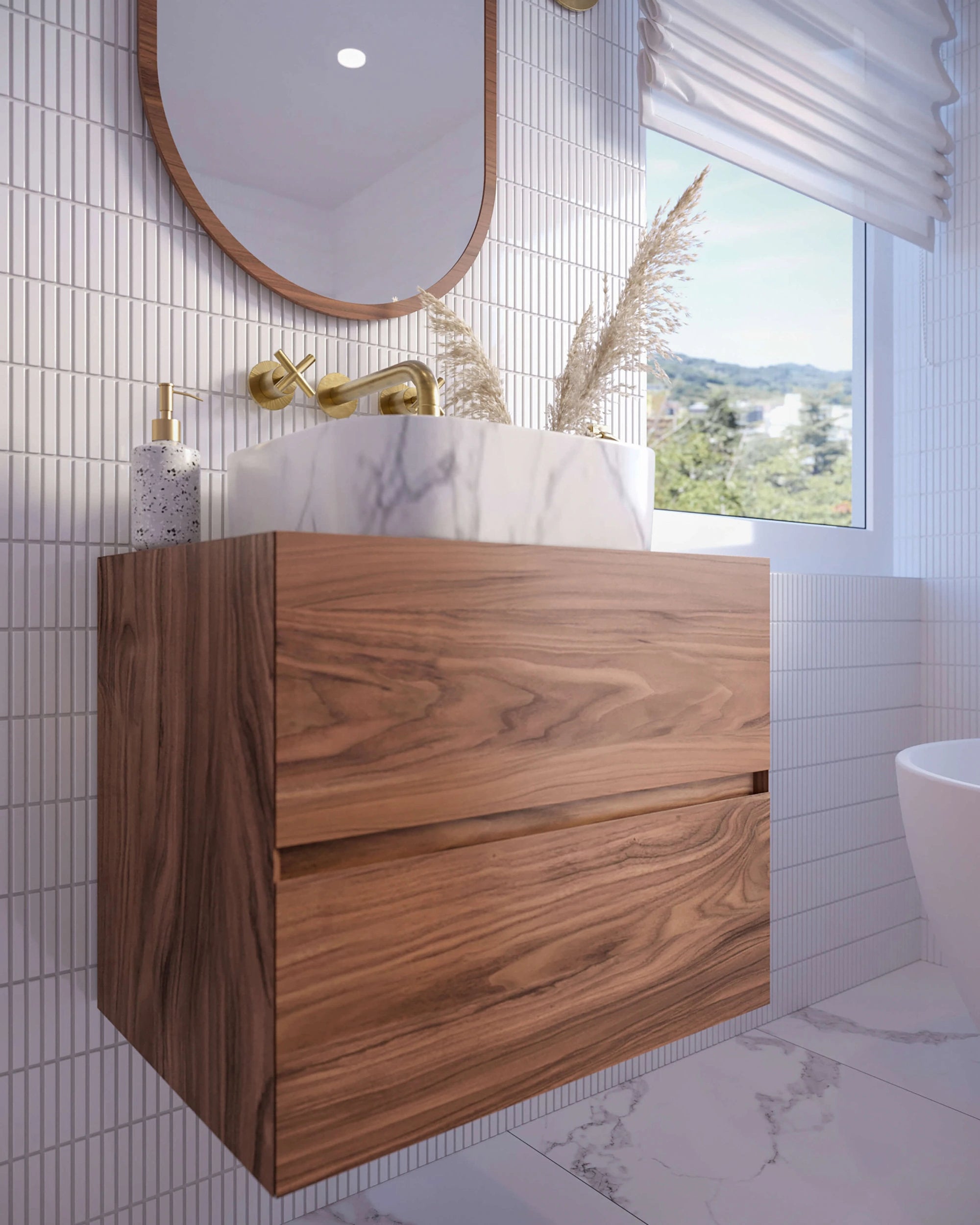 2-drawer bathroom vanity