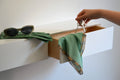 wall-mounted entryway shelf